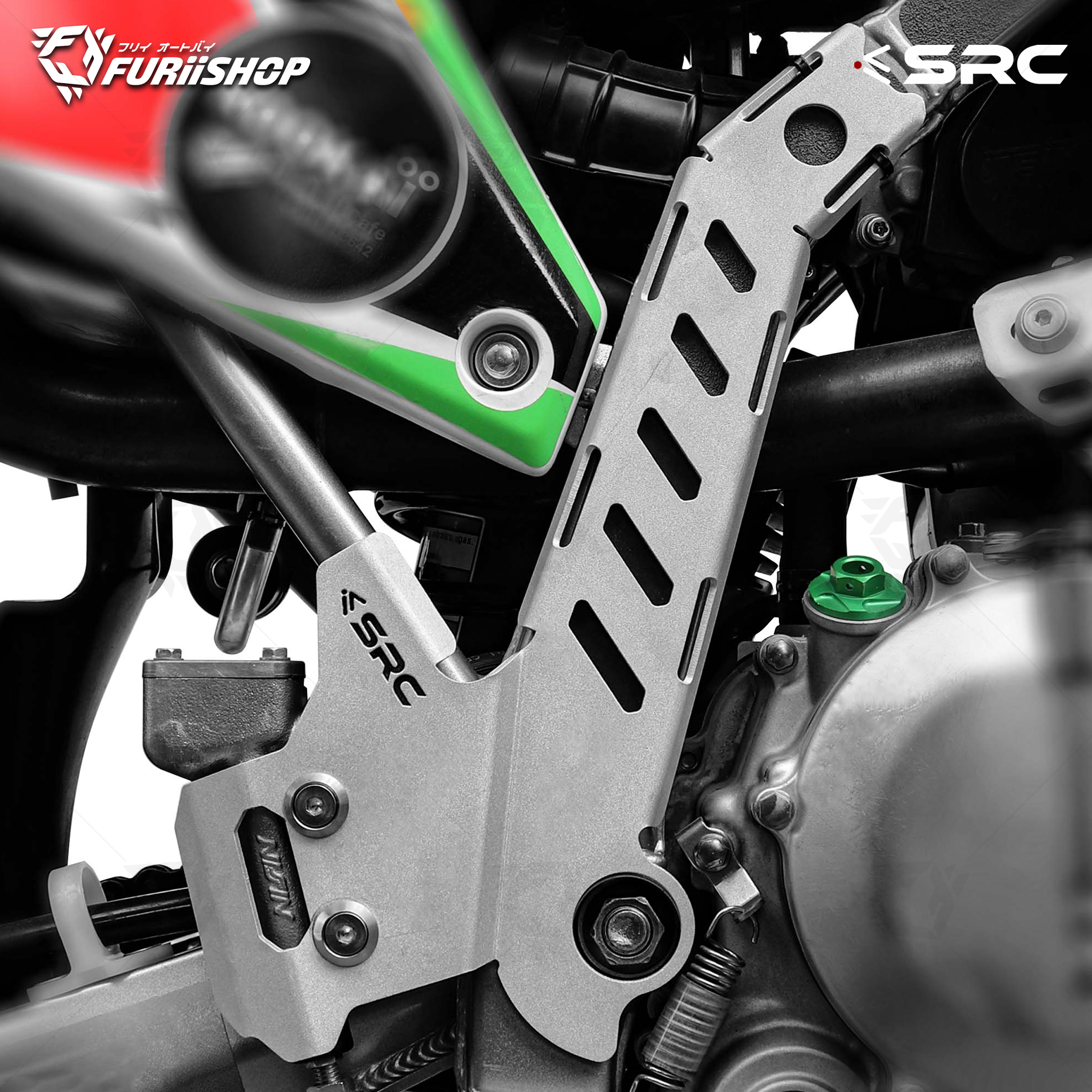 ครอบท่อ FRAME PROTECTORS FOR KAWASAKI KLX 300R
