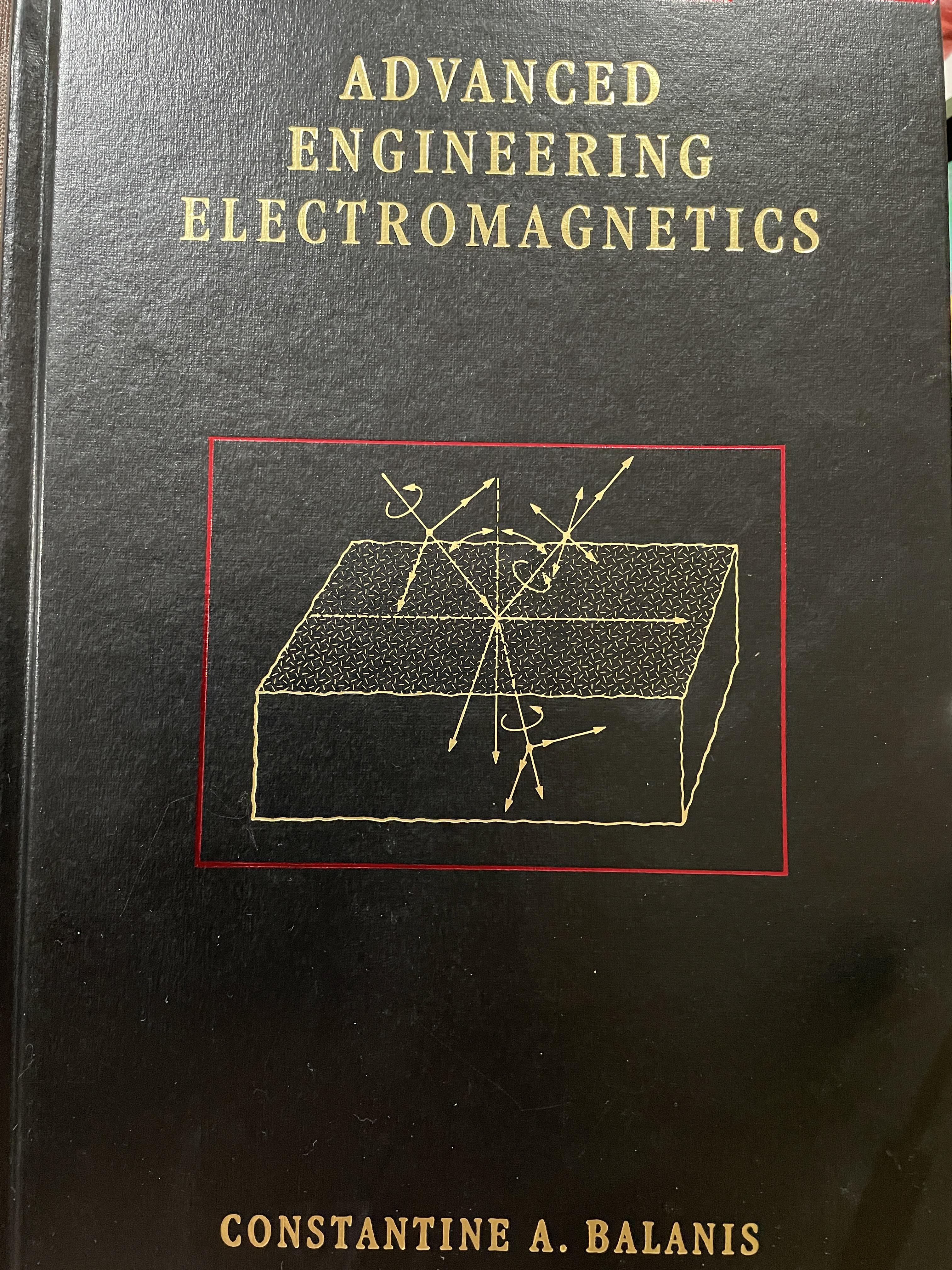 ADVANCED ENGINEERING ELECTROMAGNETICs. ผู้เขียน CONSTANTINE. A.BALANIS 0 กก.