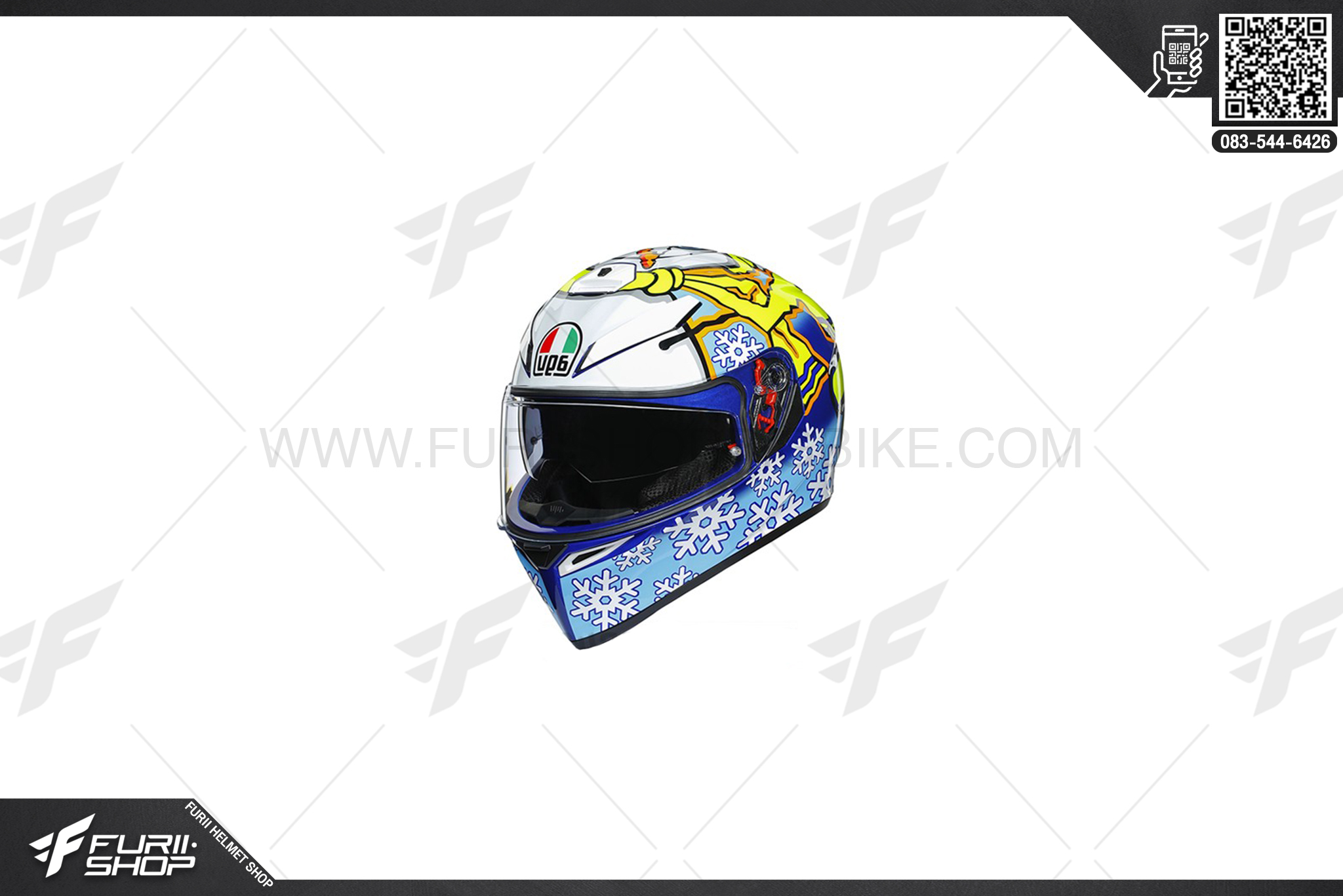 หมวกก้นน็อค AGV K3-SV ROSSI WINTER TEST 2016
