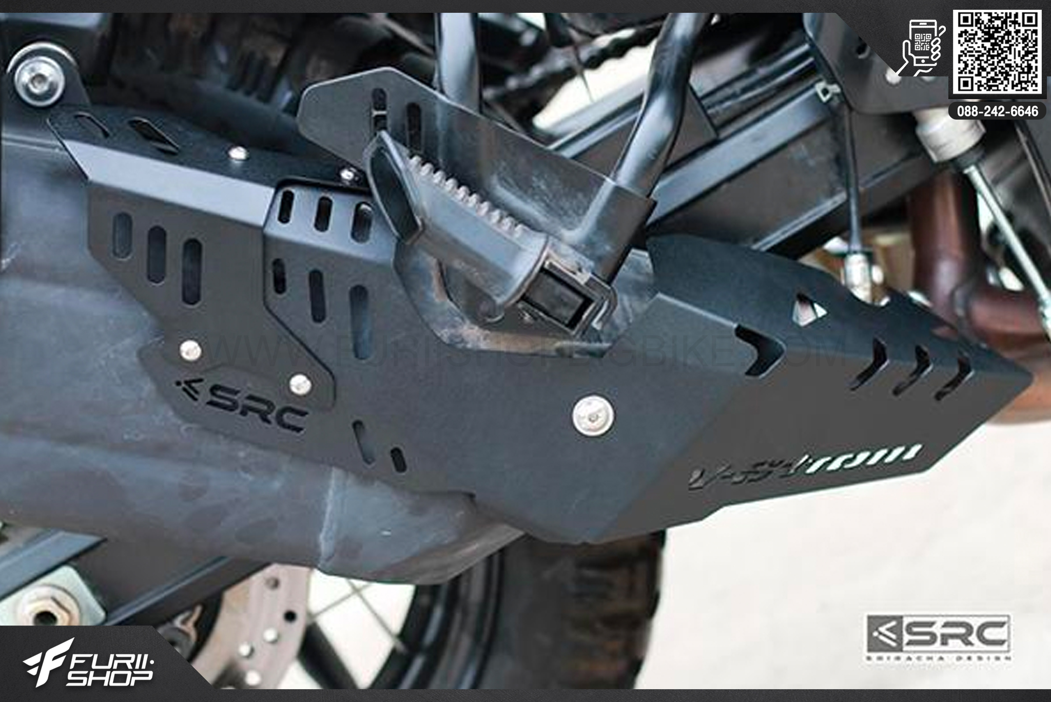 การ์ดท่อ SRC Suzuki V-strom 650 ท่อมอเตอร์ไซต์ ท่อแต่ง ท่อสูตร ท่อบิ๊กไบค์ ท่อBigbike ท่อไอเสีย