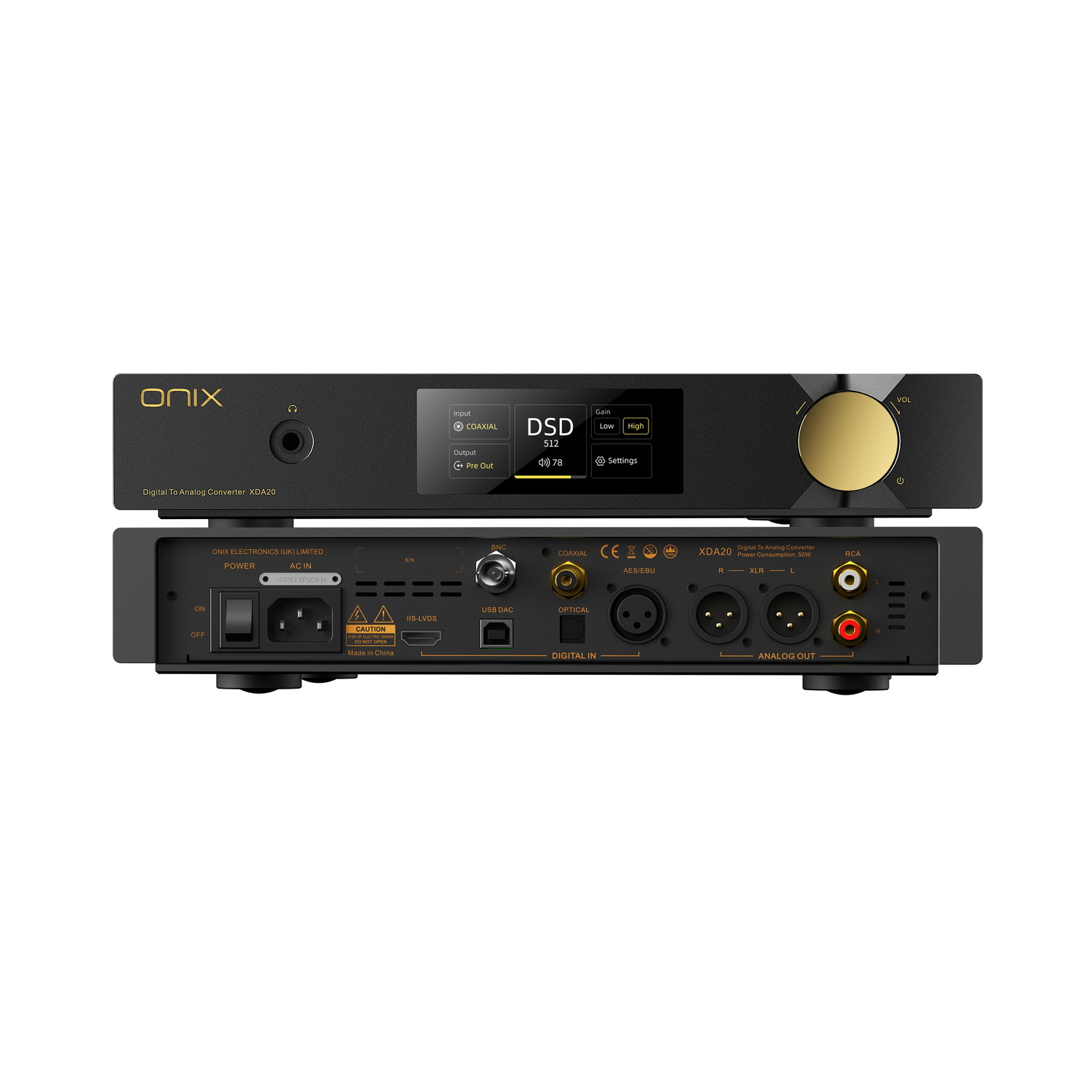<สั่งจองล่วงหน้า> ONIX Zenith XDA20 DAC/AMP ตั้งโต๊ะระดับเรือธง ชิป DAC ESS ES9039PRO x2 ประกันศูนย์ไทย