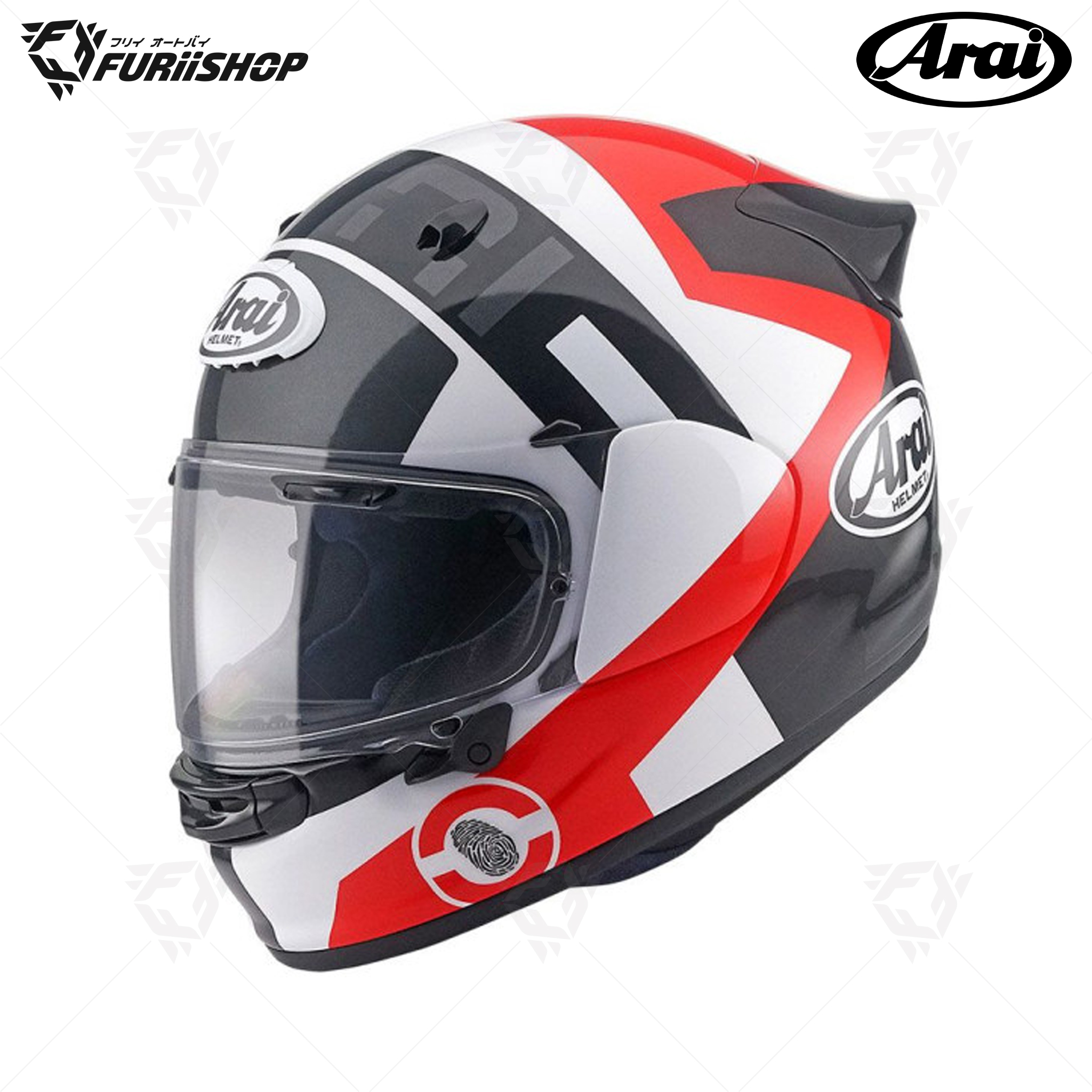 หมวกกันน็อคเต็มใบ Arai : QUANTIC Space Red