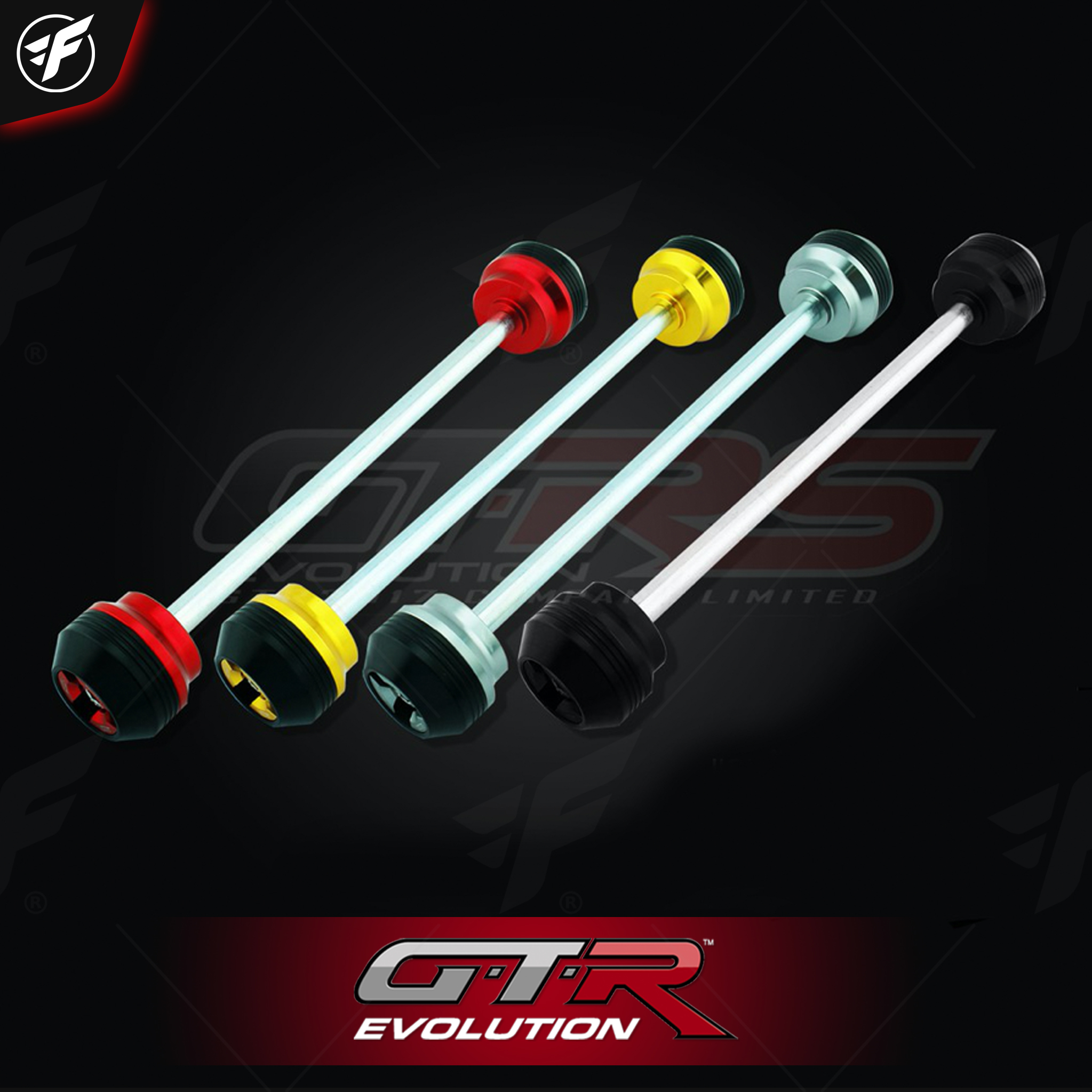 แกนล้อหน้ากันล้ม GTR CBR-650F/R (ยาว 223.5 มิล)