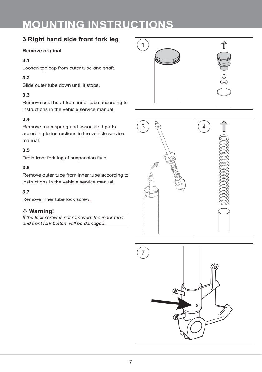 สปริงโช้คหน้า Ohlins 21944-01 For Yamaha R3 2019-2024