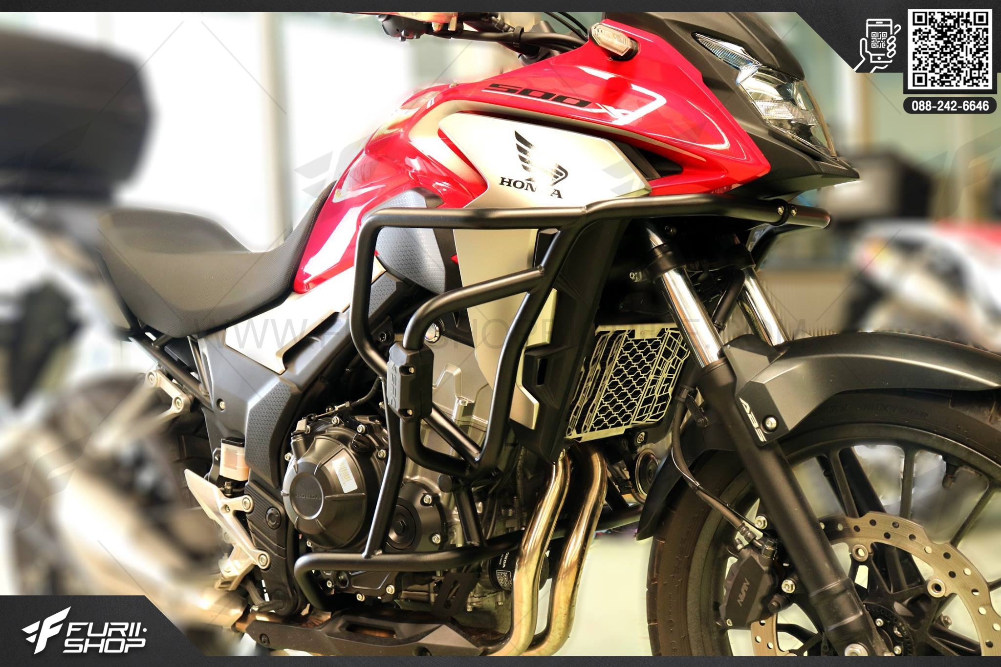 แคชบาร์ SRC สีดำ FOR HONDA CB500X 2019
