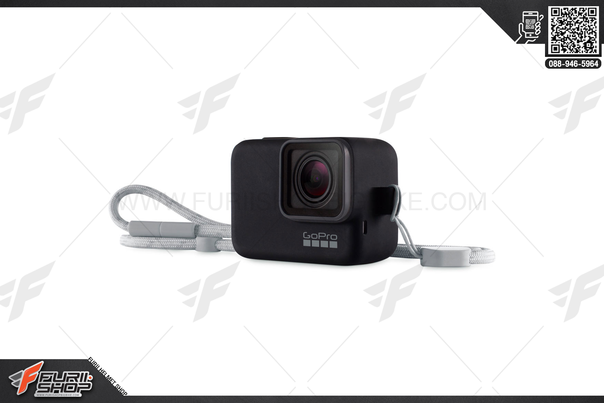 Gopro SLEEVE+LANYARD / Black