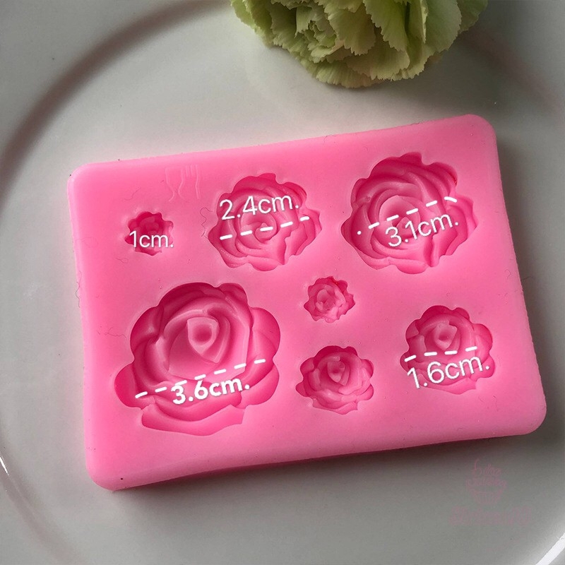 พิมพ์ฟองดอง ซิลิโคน ดอกกุหลาบ