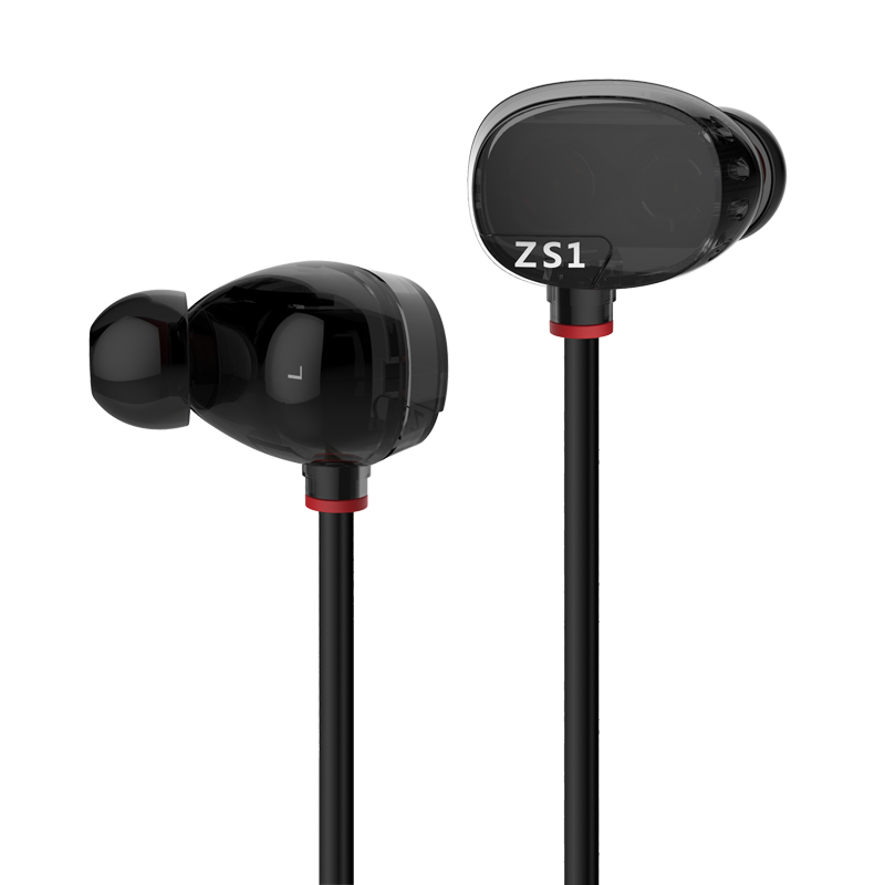 ขาย KZ ZS1 หูฟังมีไมค์ 2ไดร์เวอร์ระดับ Hi-Fi พร้อมสาย 108 coreแบบ LC-OFC