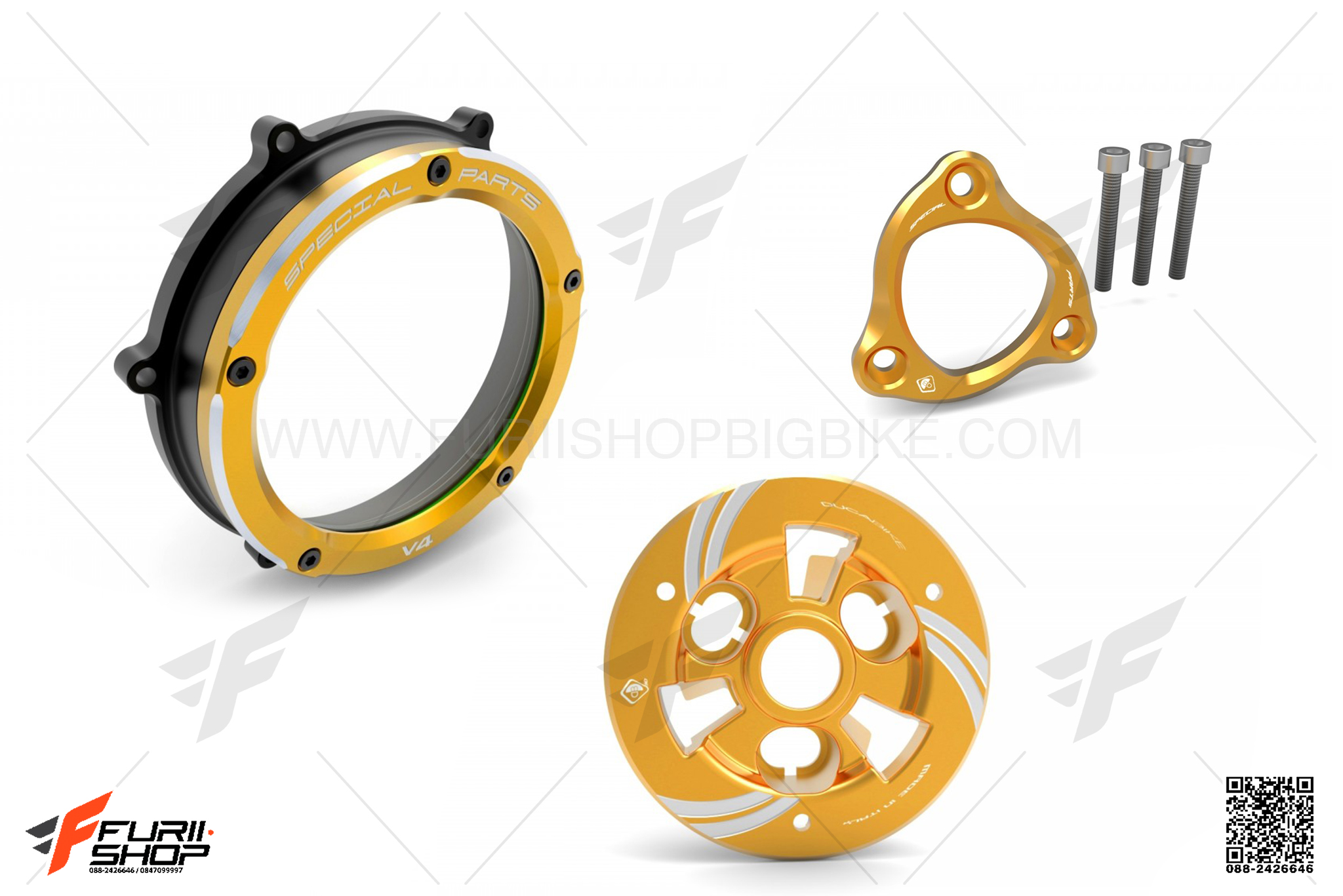 ชุดครอบครัชแต่ง DUCABIKE สีทอง FOR DUCATI PANIGALE V4