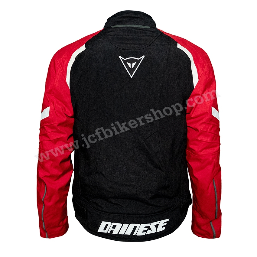 เสื้อการ์ดมอเตอร์ไซค์ Dainese ผ้าคอร์ดูร่า(CORDORA)น้ำหนักเบาและสามารถกันน้ำได้ในระดับหนึ่ง มีการ์ด 5 จุด