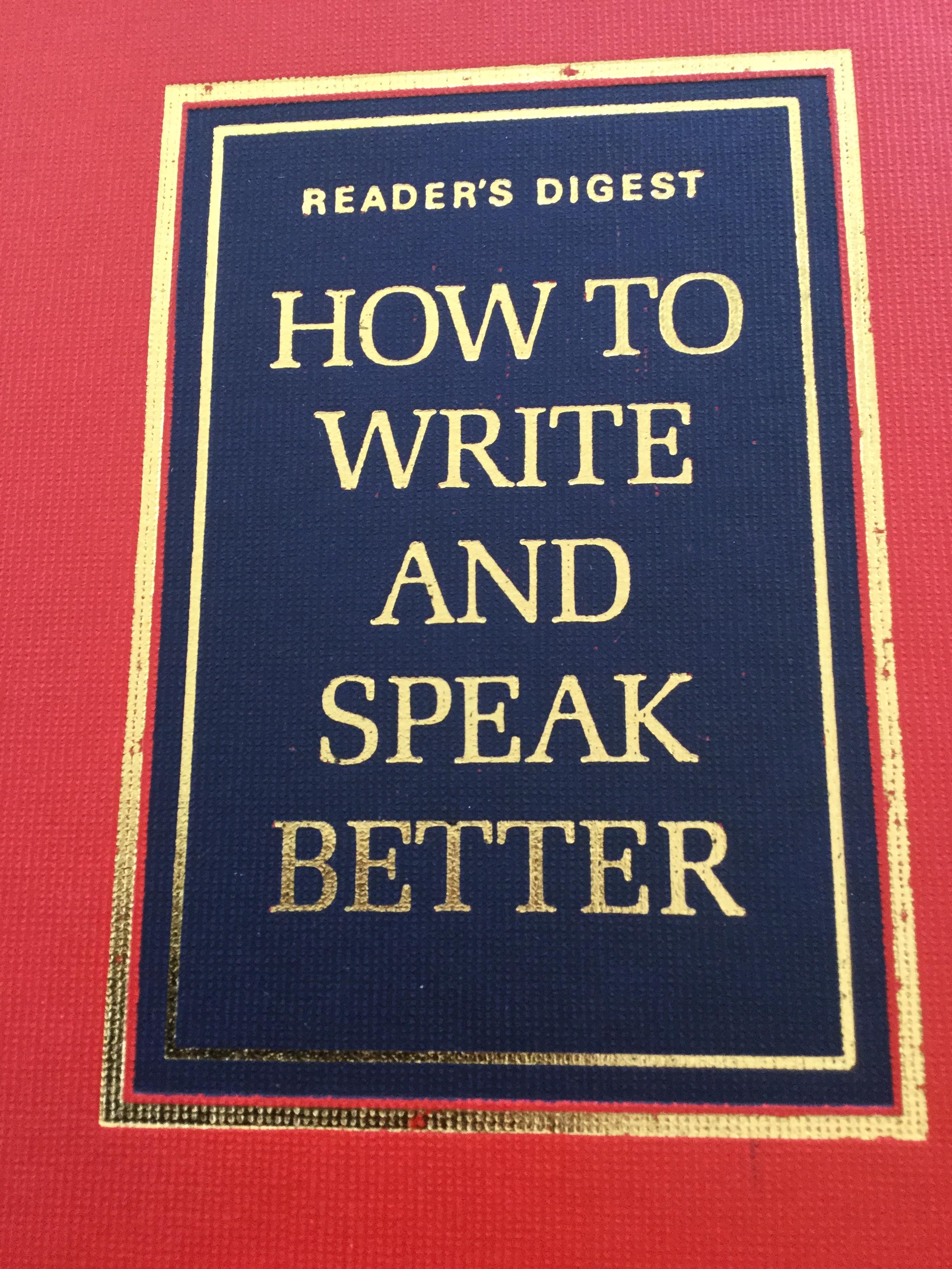HOW TO WRITE AND SPEAK BETTER. by Reader Digest 3 กก.