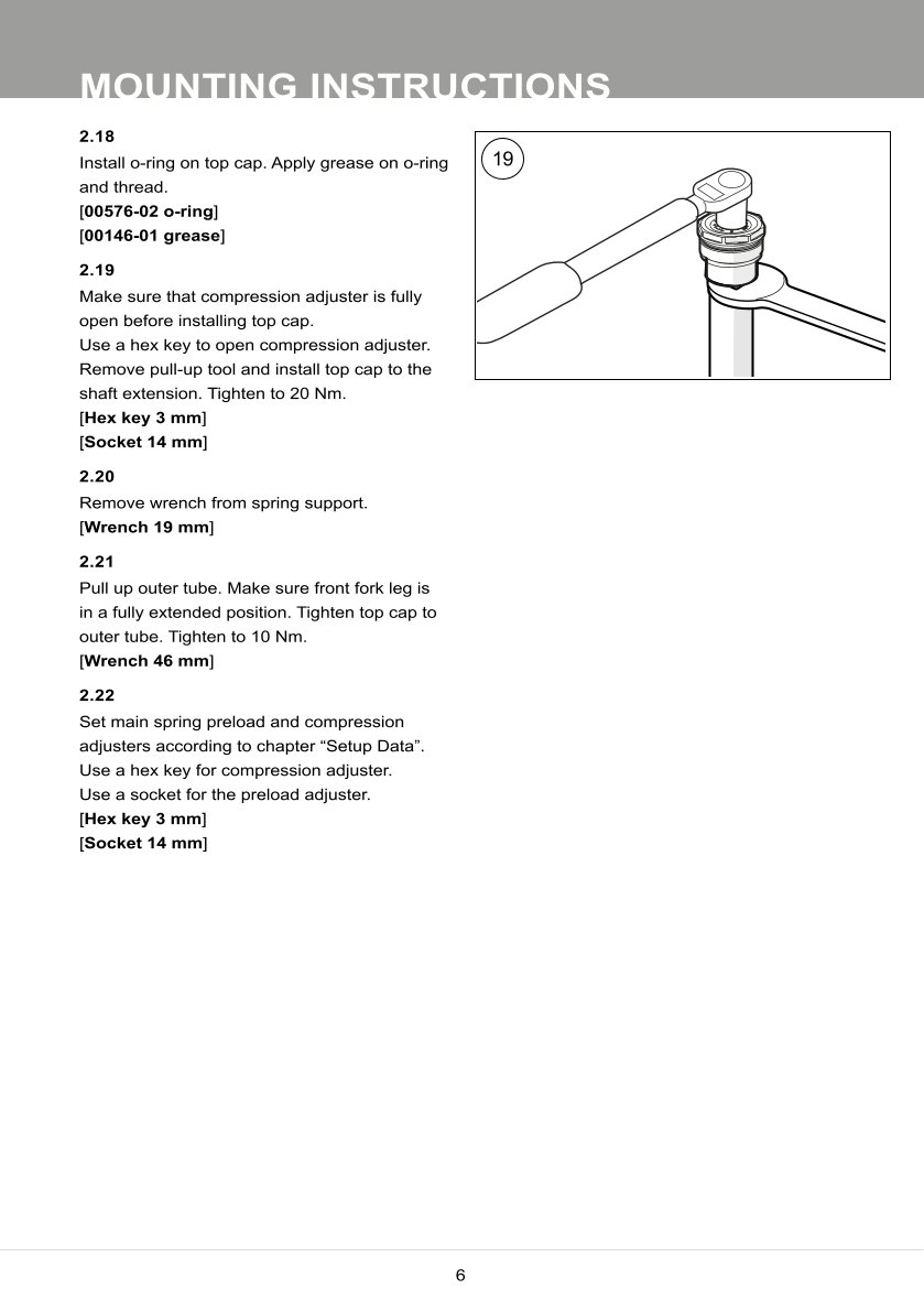 สปริงโช้คหน้า Ohlins FKS502 For Kawasaki Z900 Performance 2017-2023