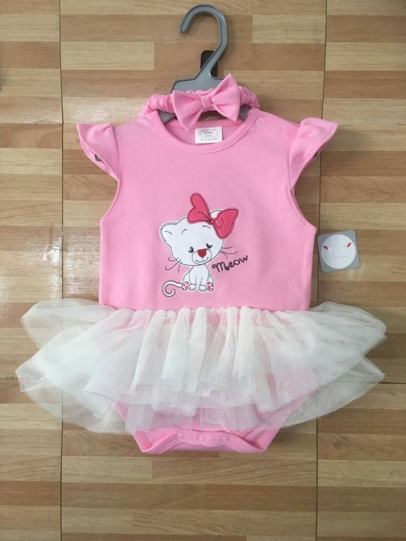 BS003_[Size-6-9-ชุดบอดี้สูทแฟนซีสีชมพูลายแมว]_แถมคาดผม