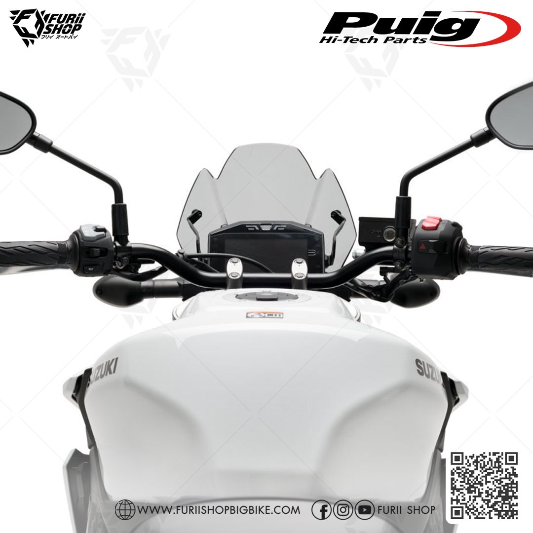 ชิลด์หน้า Puig Windshield Sport (NAKED) : for Suzuki Gsxs1000 21-22