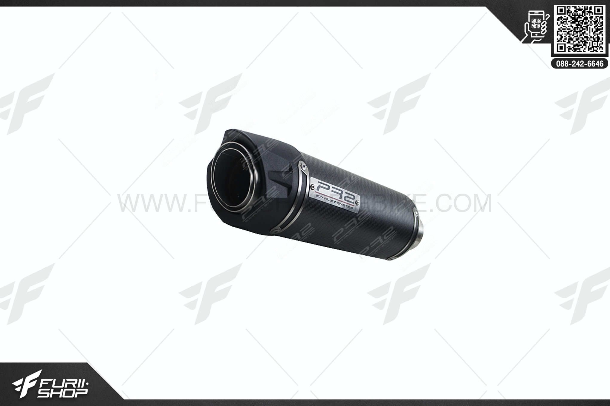 ท่อไอเสีย ท่อมอเตอร์ไซค์ PR2 GT CARBON FOR YAMAHA MT-15