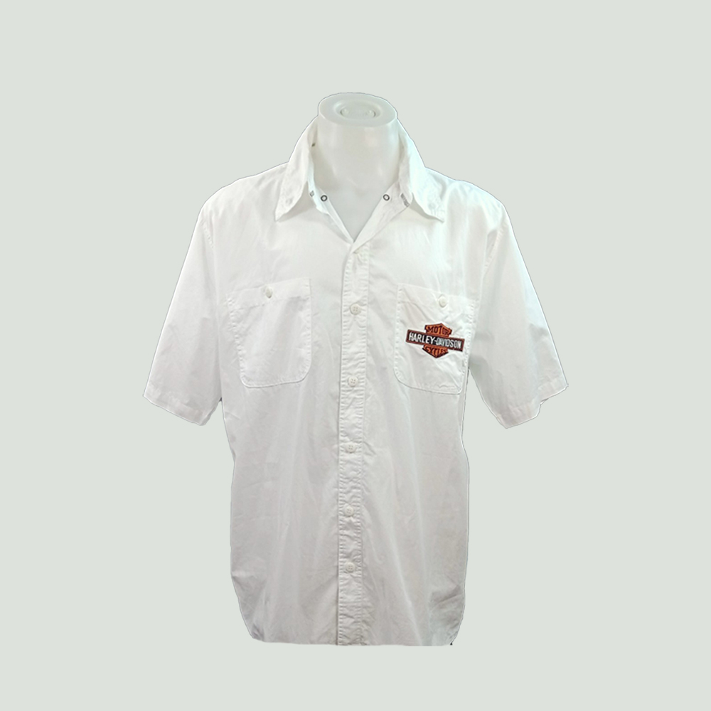 เสื้อ Shirt H-D แขนสั้นปักลาย #99073 ไซส์ XL