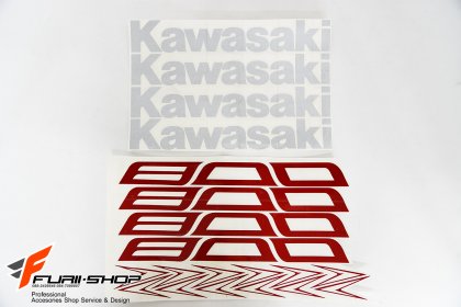สติ๊กเกอร์ขอบล้อใน สีแดง ขาว FOR KAWASAKI Z800