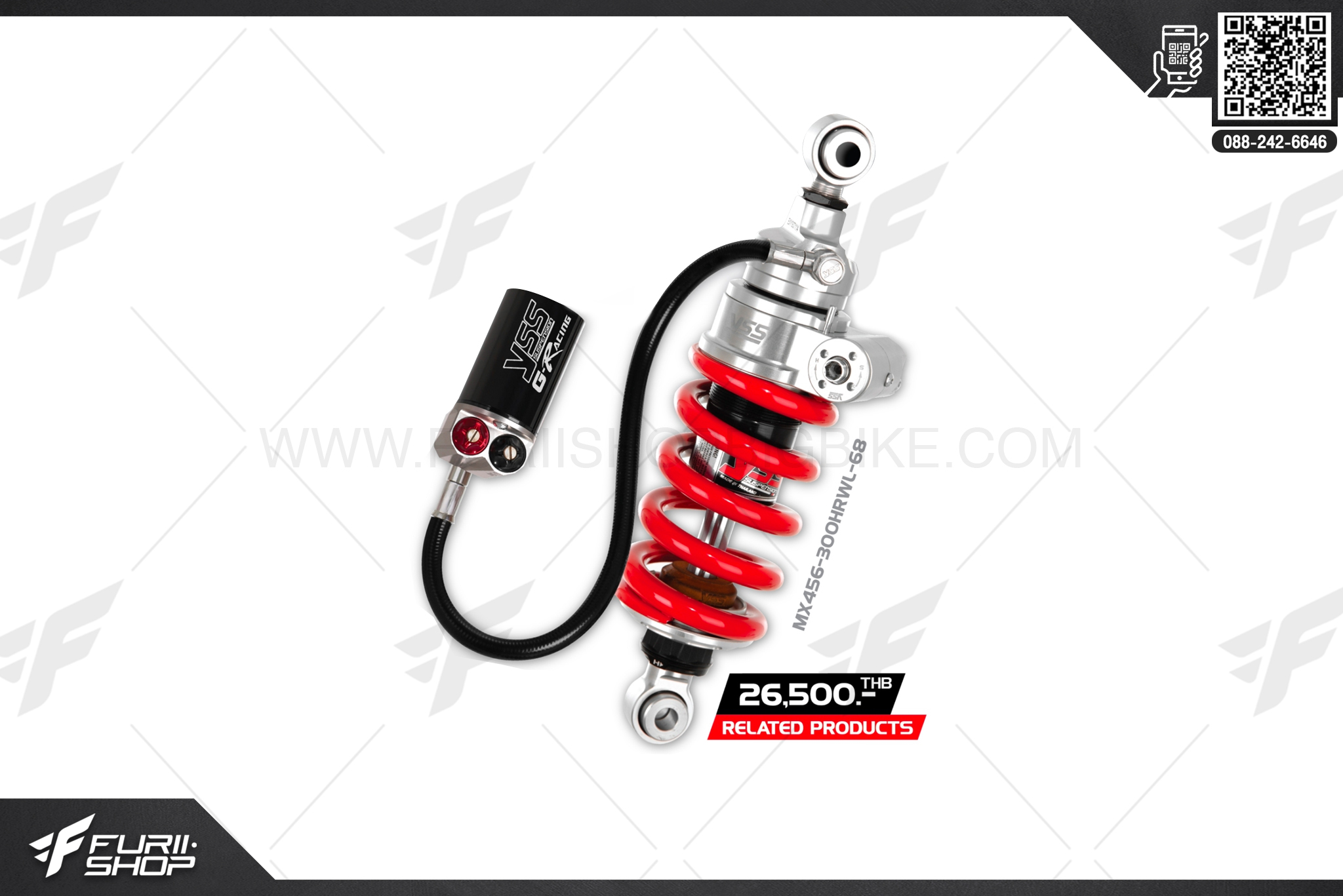 โช๊คหลัง Yss G-Racing Kawasaki Versys650 2015>