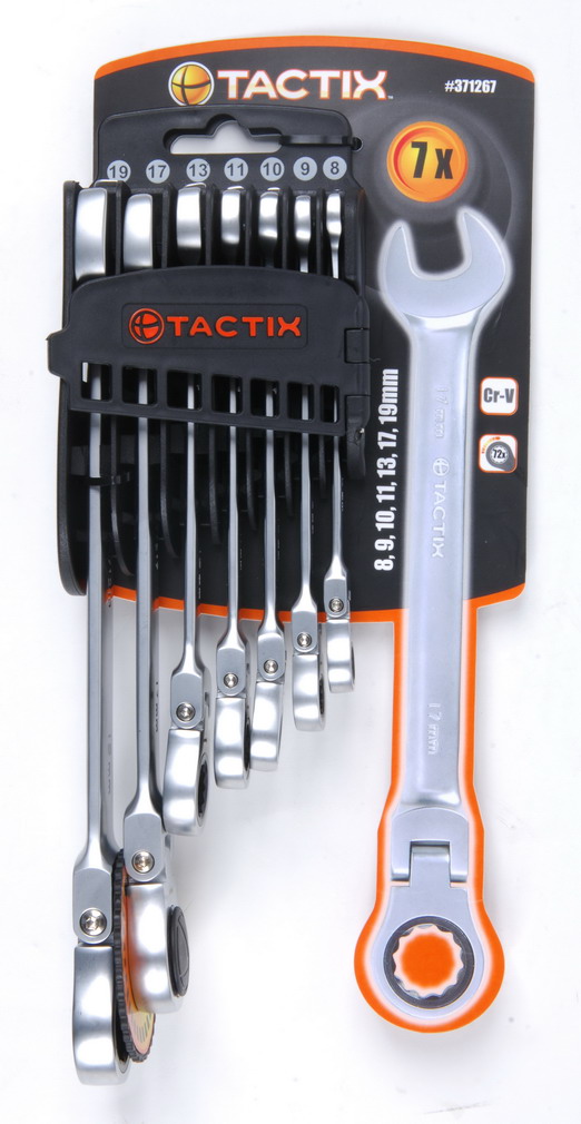 ประแจแหวนข้างฟรี ชุด 371267 TACTIX 7ตัวชุด