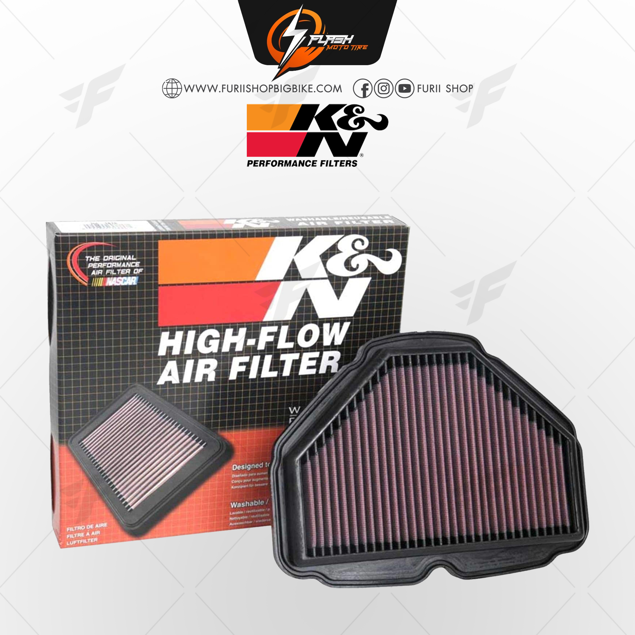กรองอากาศ K&N สำหรับ HONDA