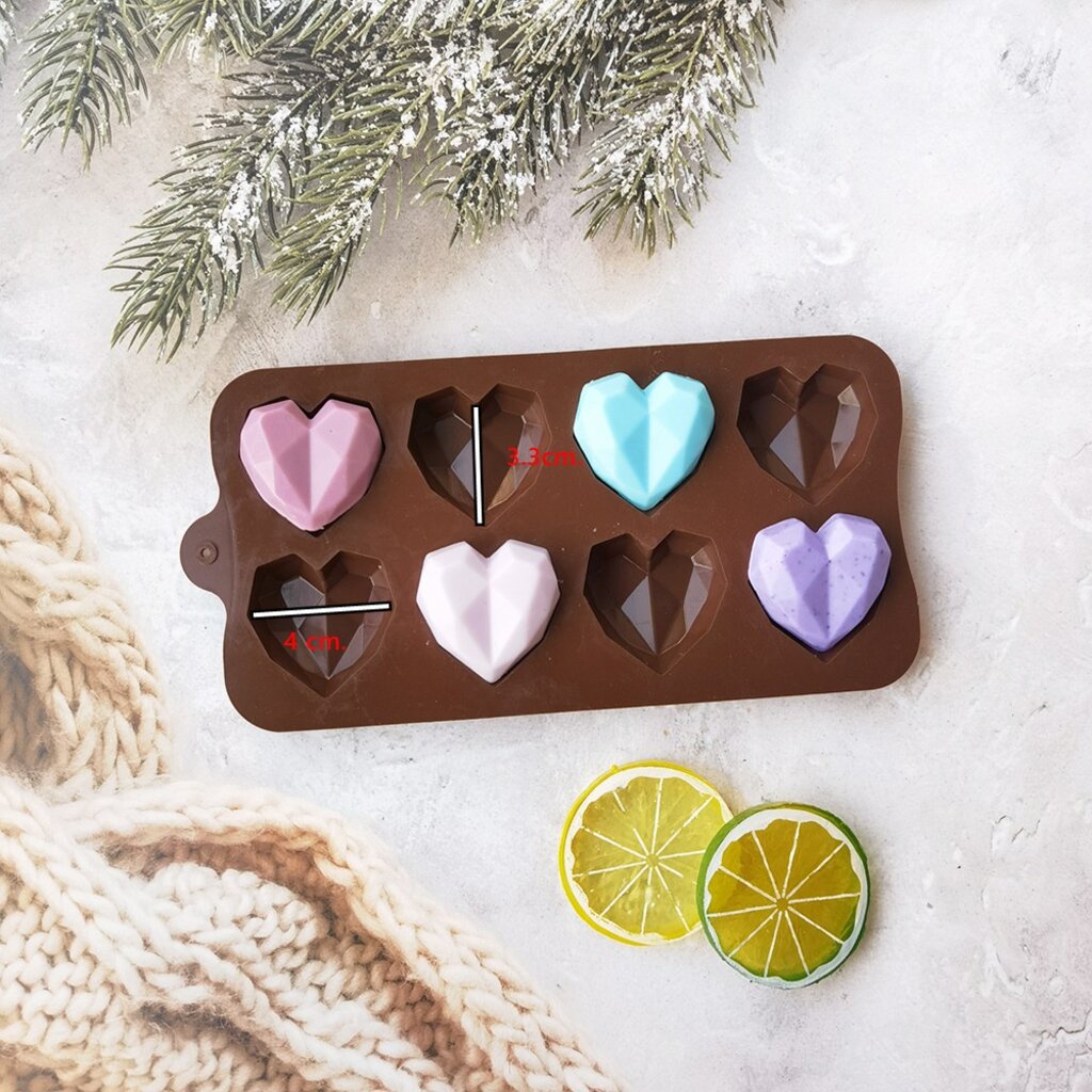 พิมพ์ซิลิโคนขนม พิมพ์วุ้น หัวใจ ไม้ทุบ เลือกแบบ