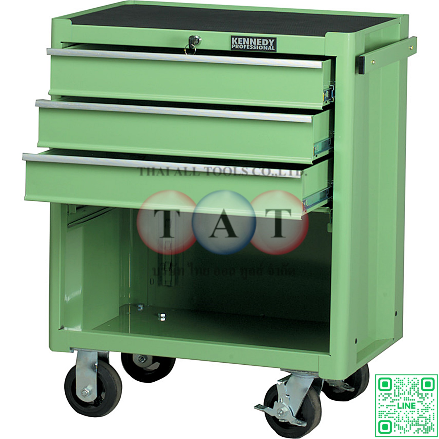 ตู้เครื่องมือช่าง 3ลิ้นชัก สีเขียว KENNEDY KEN5945510K