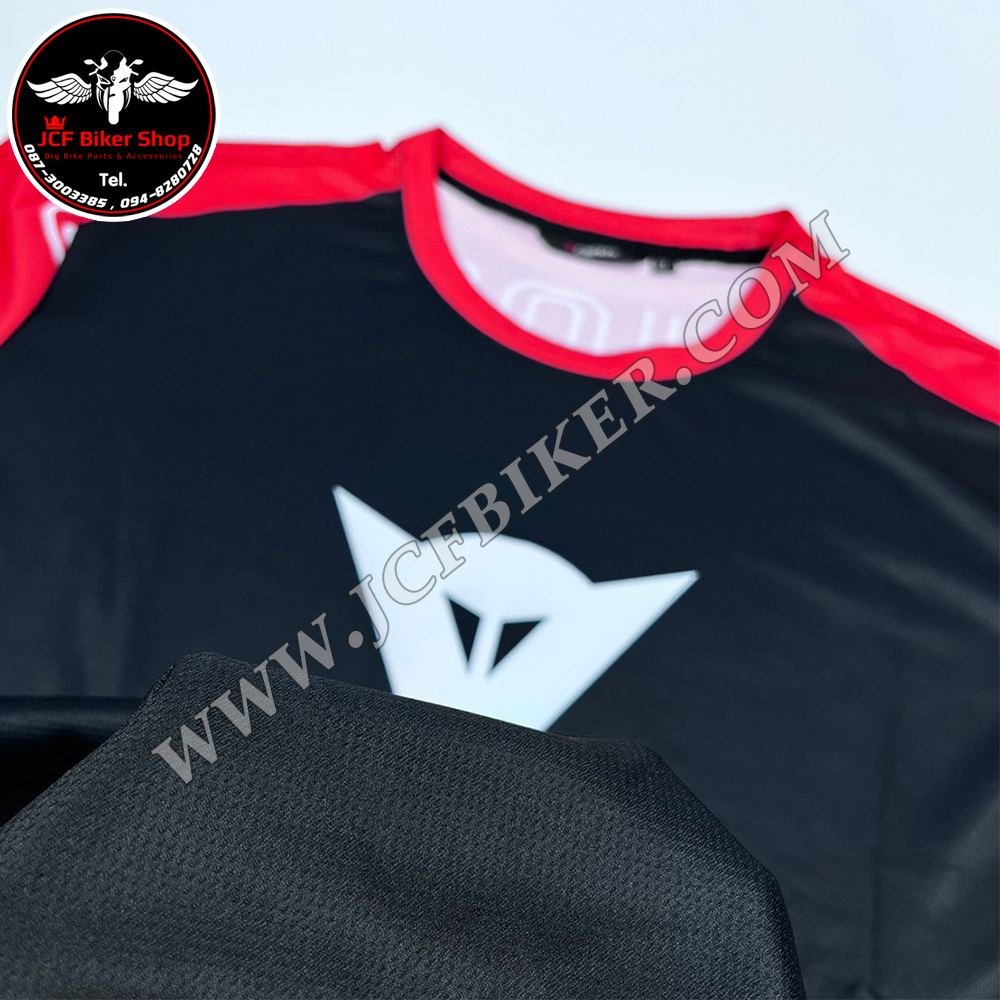 เสื้อยืดแขนยาว Dainese JT-527L เนื้อผ้าไมโคไฟเบอร์ มีประสิทธิภาพในการซับเหงื่อสูงแห้งเร็ว ระบายอากาศ