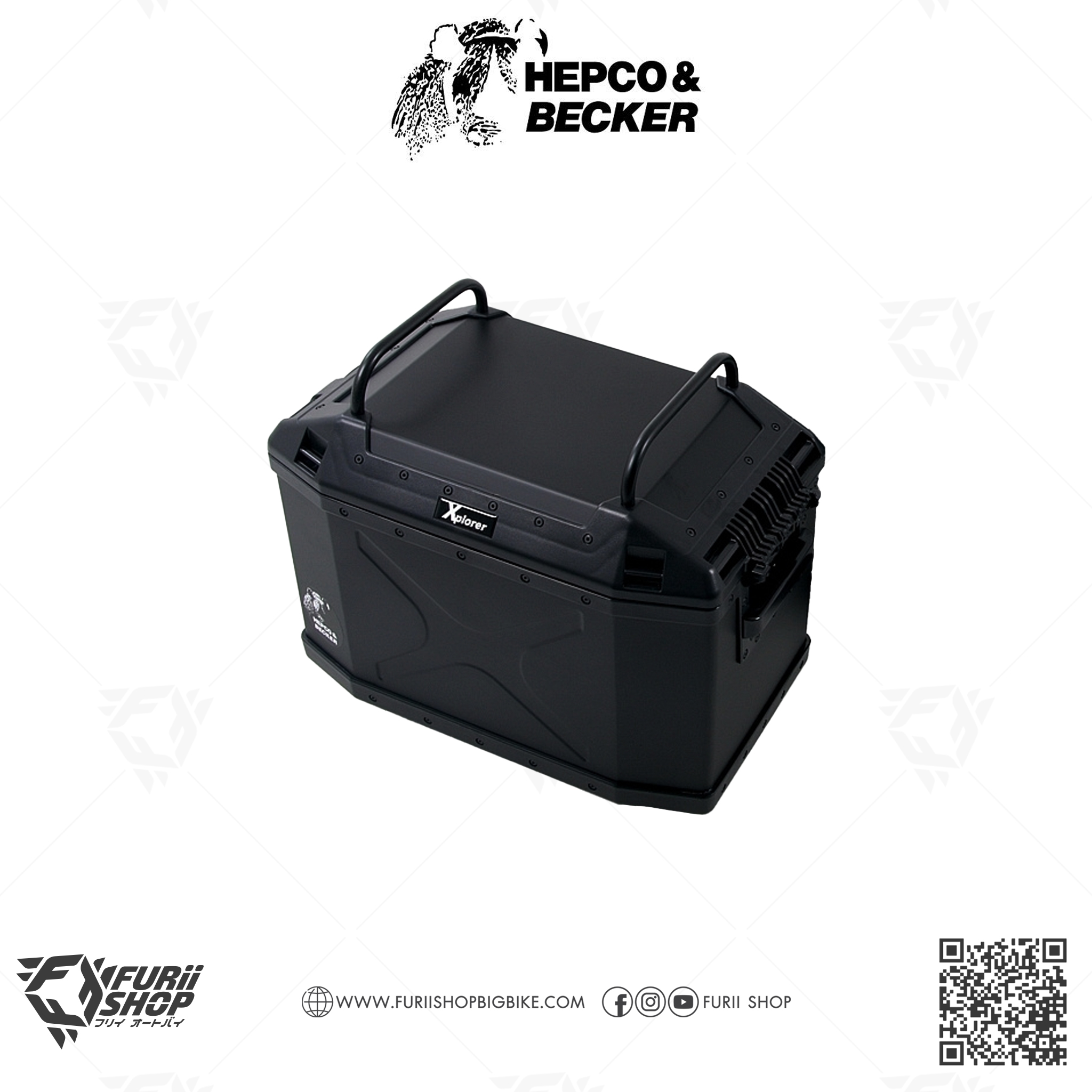 อุปกรณ์เสริม HEPCO & BECKER : Xplorer 30 Rail for Xplorer Side Case 30 Black