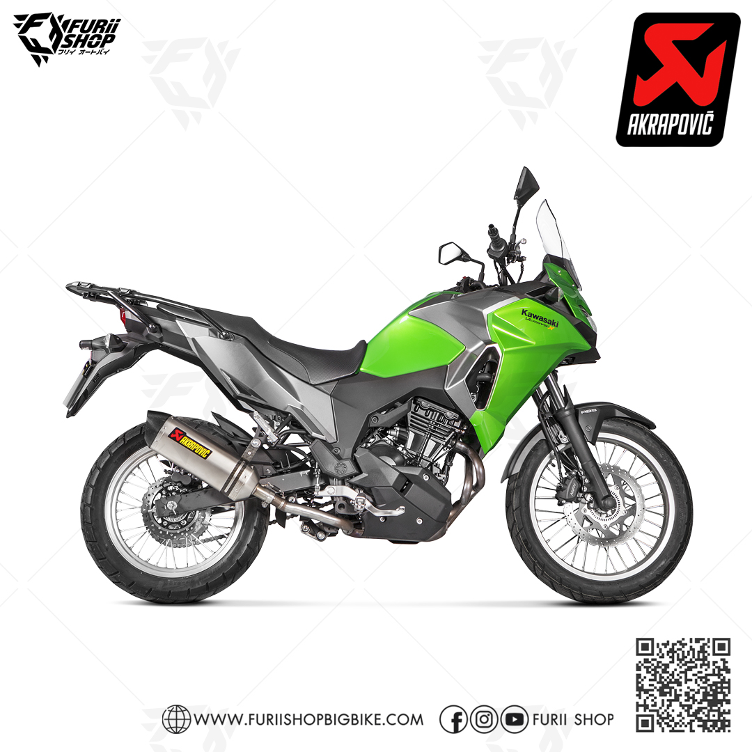ท่อแต่ง Akrapovic Slip on Titanium : for Kawasaki Versys X300 2017