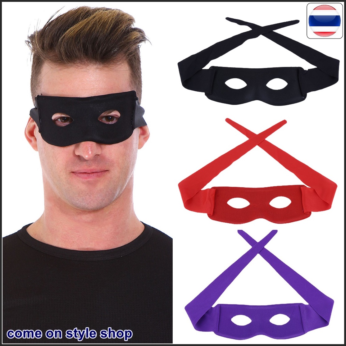 หน้ากากโซโร Zorro Mask หน้ากากผู้ชาย หน้ากากออกงาน ปาร์ตี้ หน้ากากแฟนซี Zorro Masked Man Eye Mask for Theme Party Costume Party Fancy Mask M050