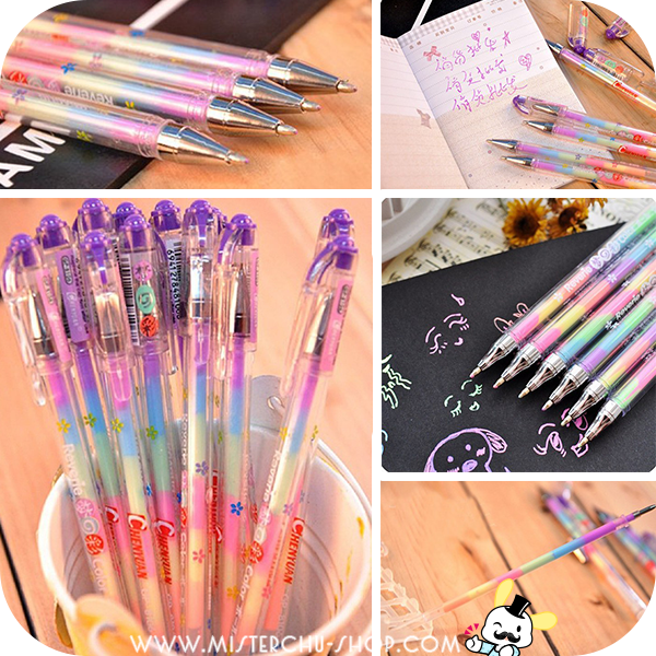 Rainbow Gel Pen ปากกาเจล สีรุ้ง
