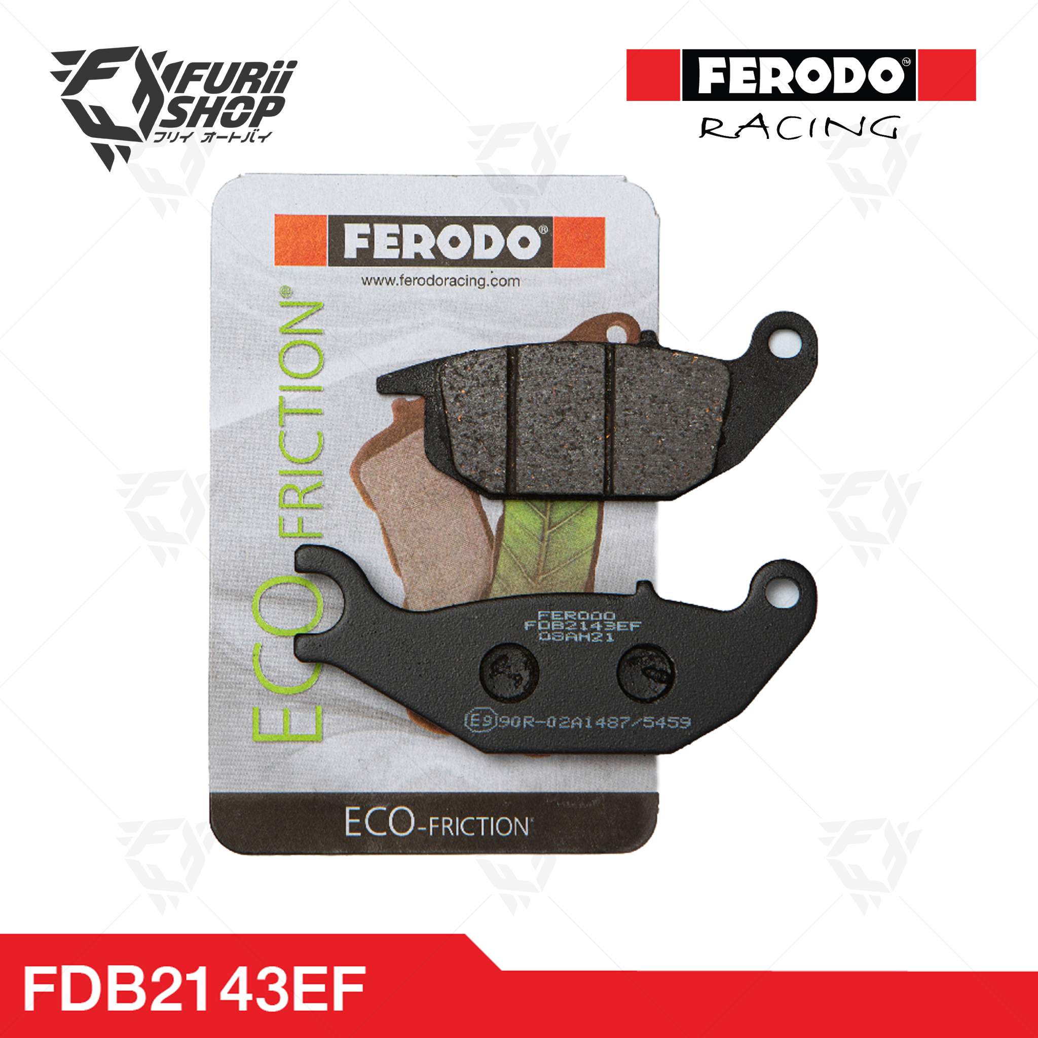 ผ้าเบรกหลัง FERODO RACING : For YAMAHA HONDA (FDB2143EF)