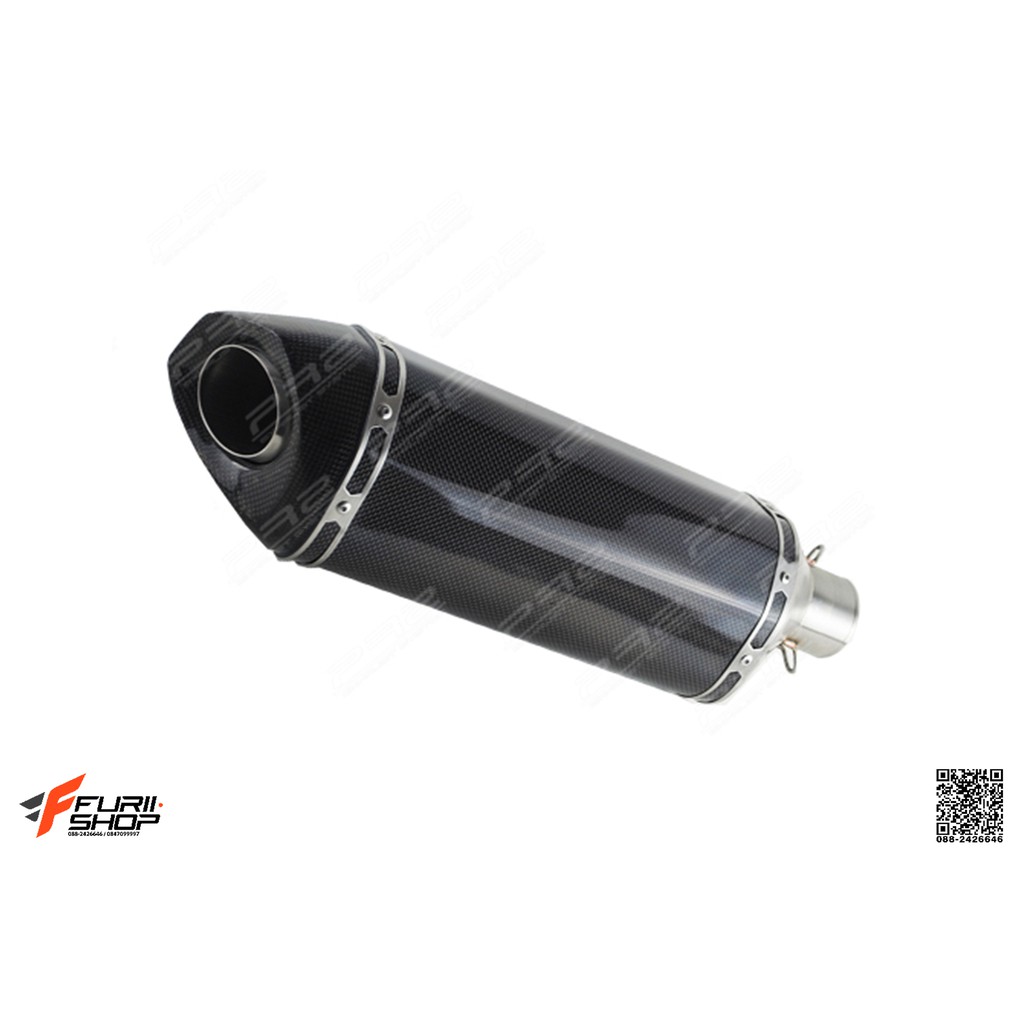 ท่อไอเสีย ท่อมอเตอร์ไซค์ ทอแต่ง ท่อ PR2 AK Kevlar ปากเฉียง Grade A