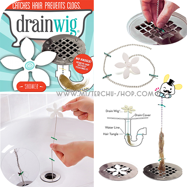 Drain Wig ที่ดักเส้นผมในท่อระบายน้ำ