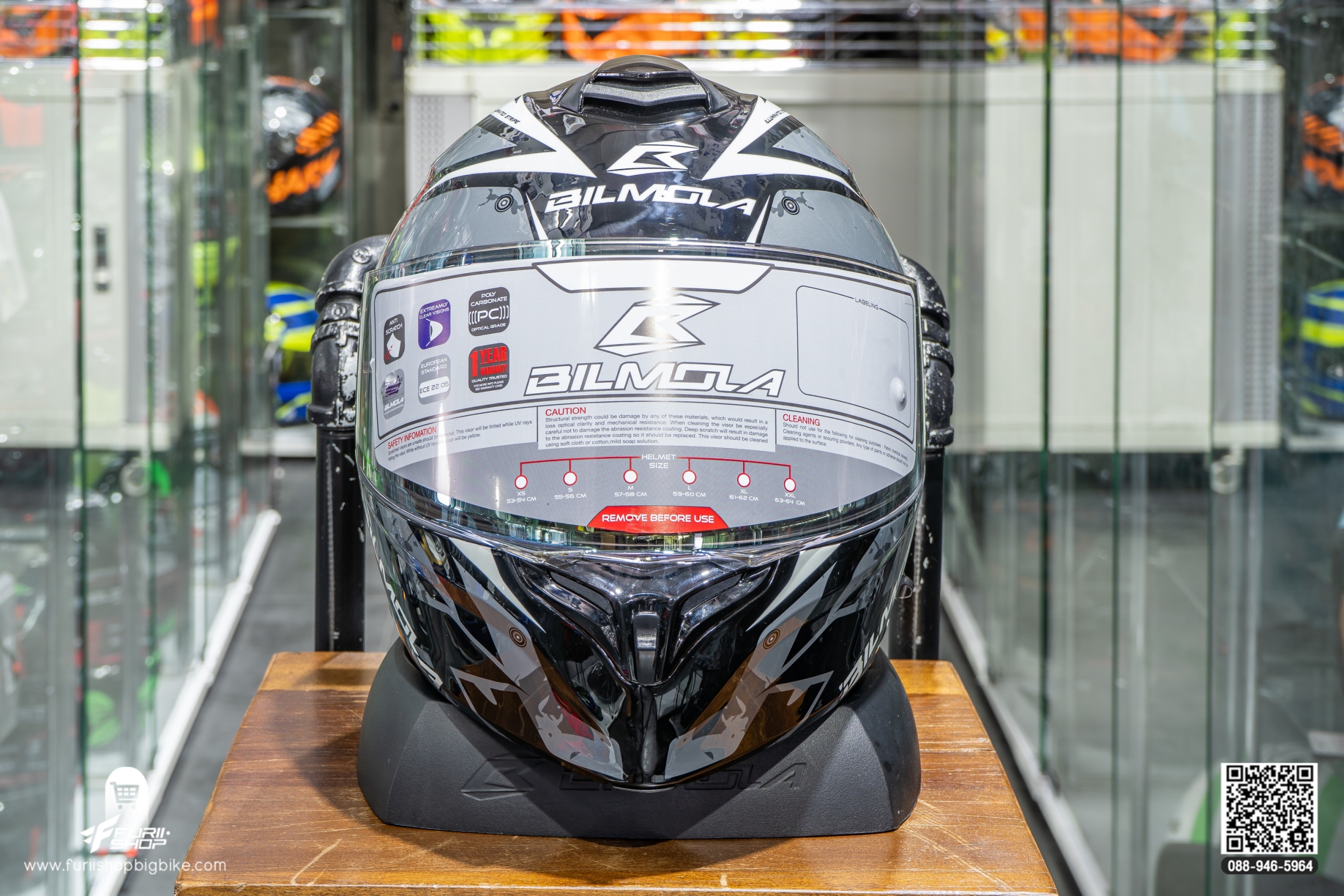 หมวกกันน็อค BILMOLA EXPLORER EVO BLACK (GLOSSY)