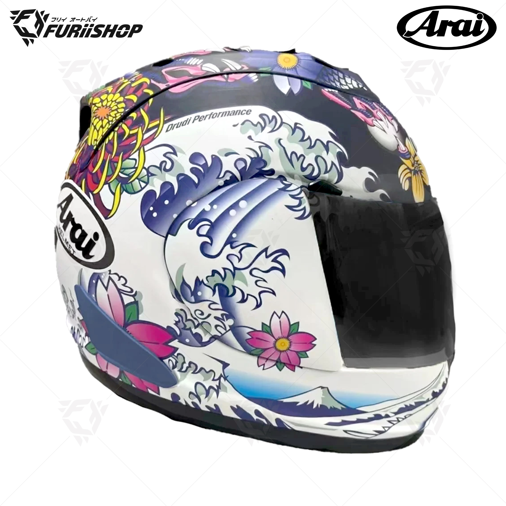 หมวกกันน็อคเต็มใบ Arai :RX-7V EVO Oriental Flat Black (Frost Finish)
