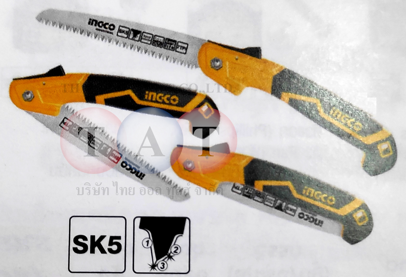 เลื่อยพับขนาด 7" 180mm. INGCO 6301054