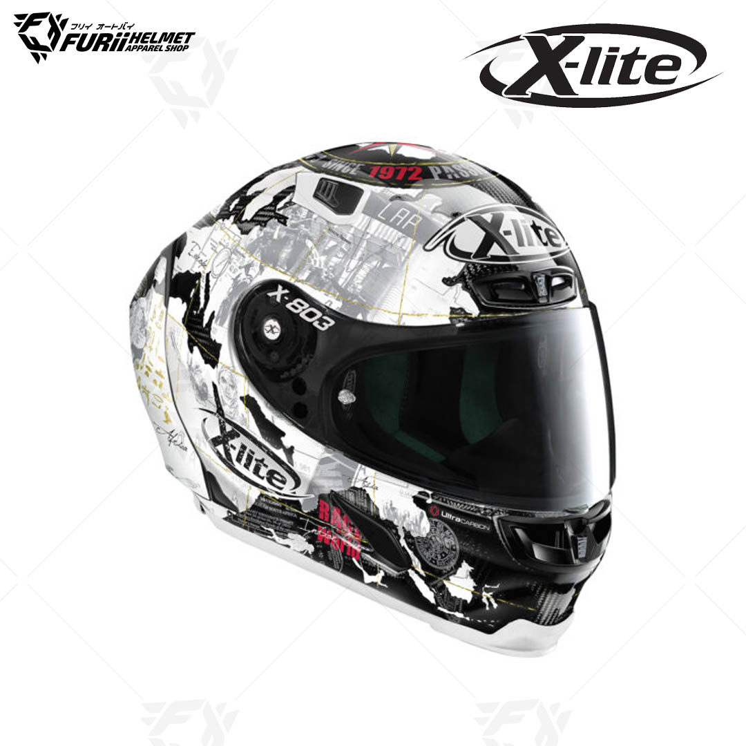 หมวกกันน็อค X-LITE : X-803RS ULTRA CARBON REPLICA C.CHECA CARBON60