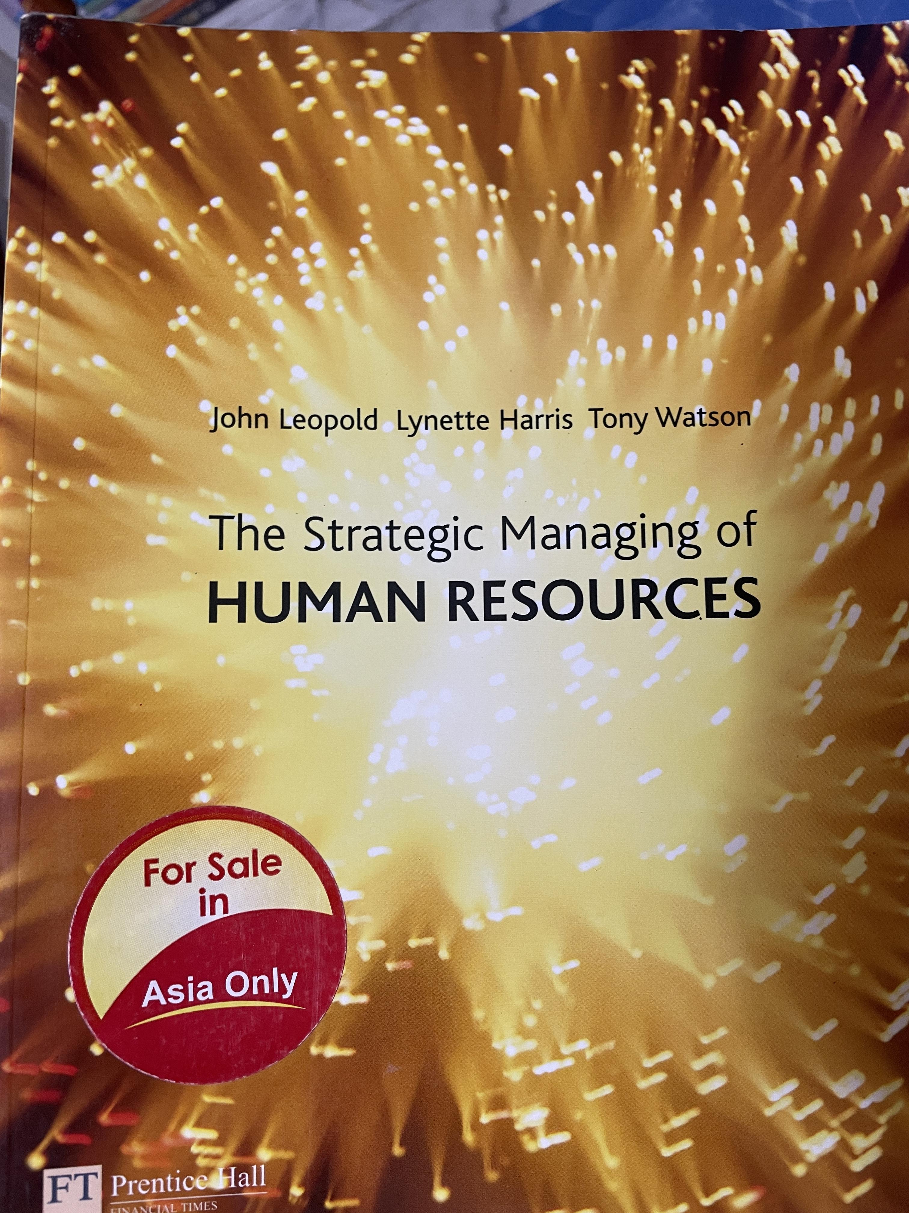HUMAN RESOURCES. The Strategic Managing 4,500 กรัม