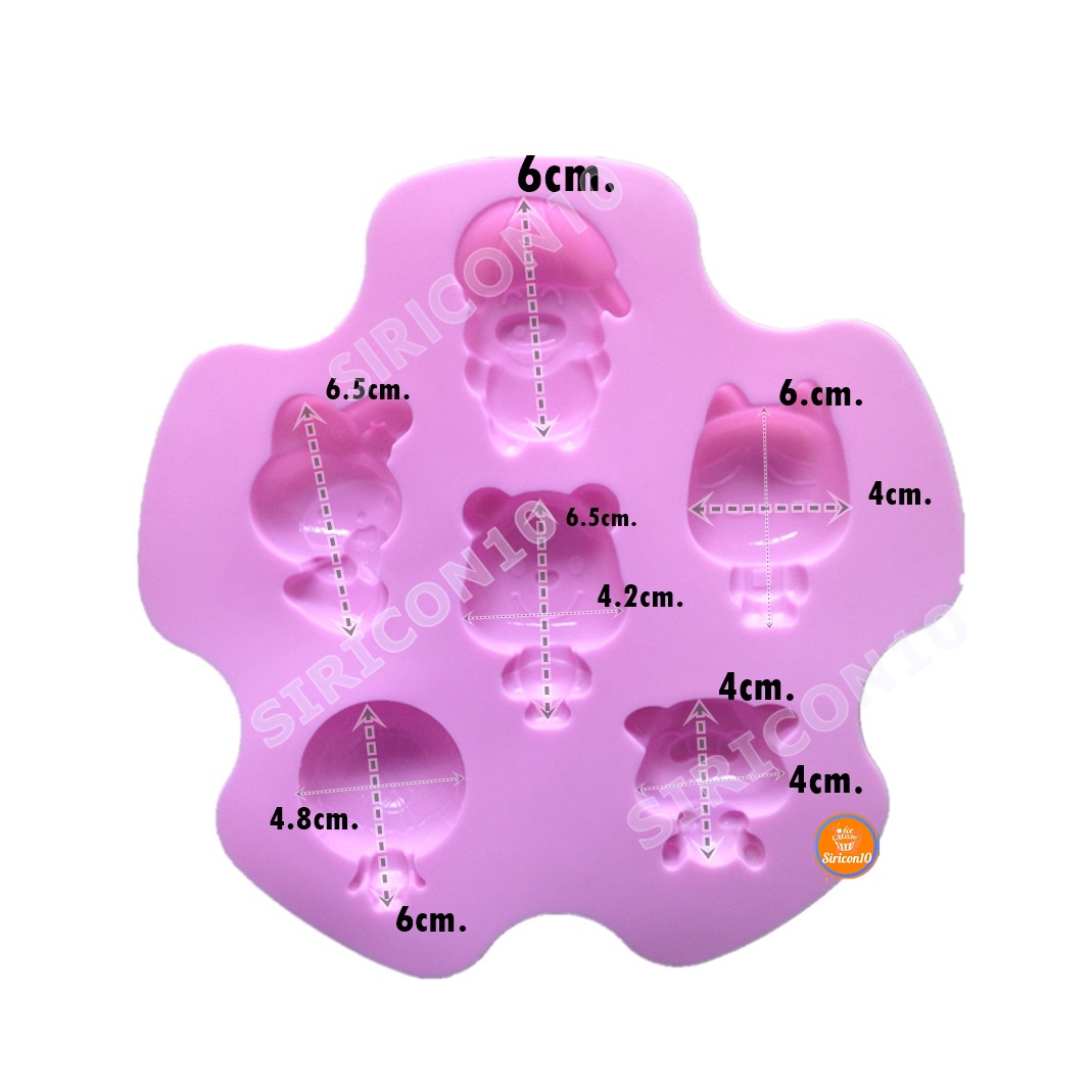 แม่พิพม์วุ้น พิพม์ซิลิโคนการ์ตูนย์