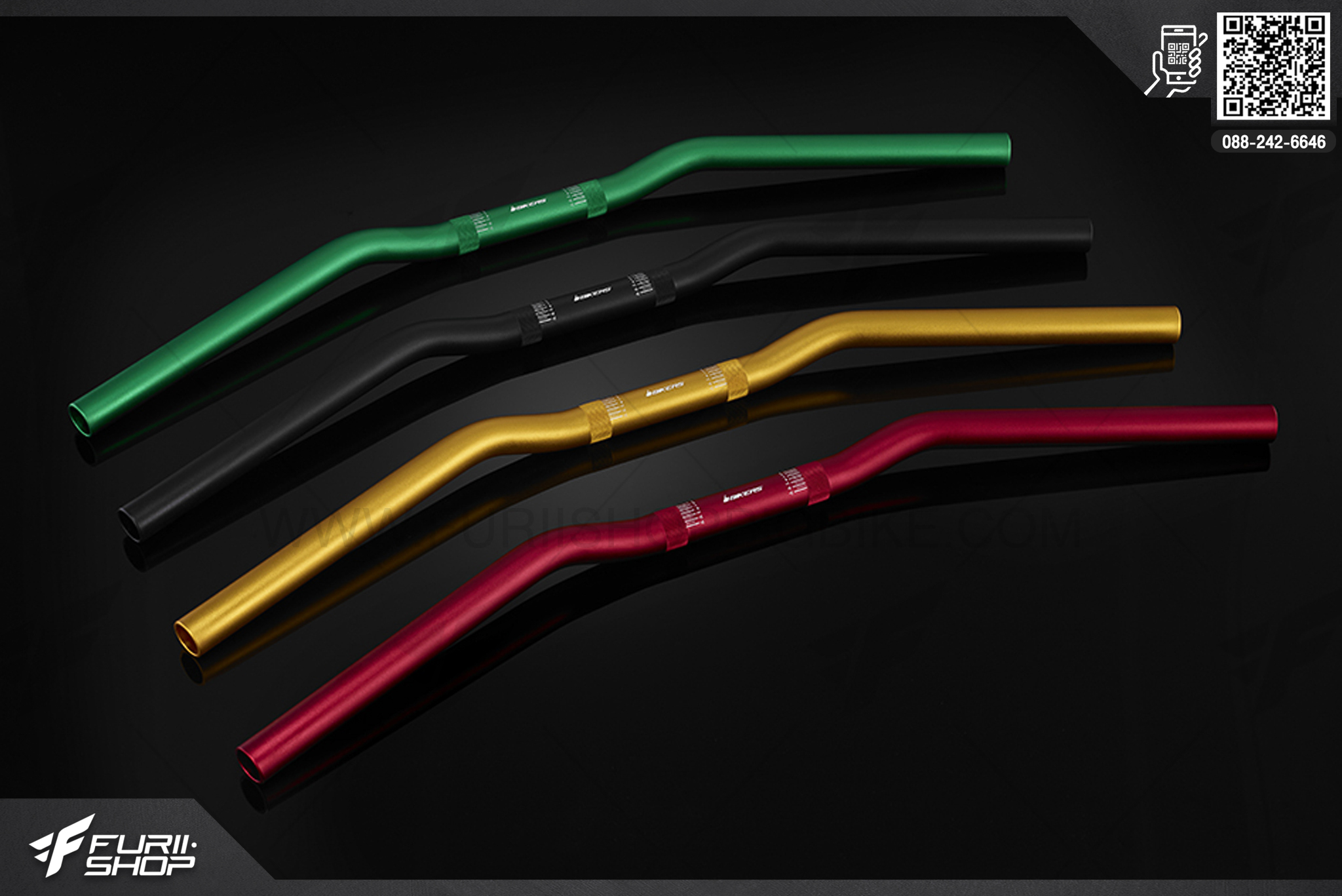 แฮนด์ผอม (Handle Bar 22.2 mm) Bikers Kawasaki Z250SL ABS