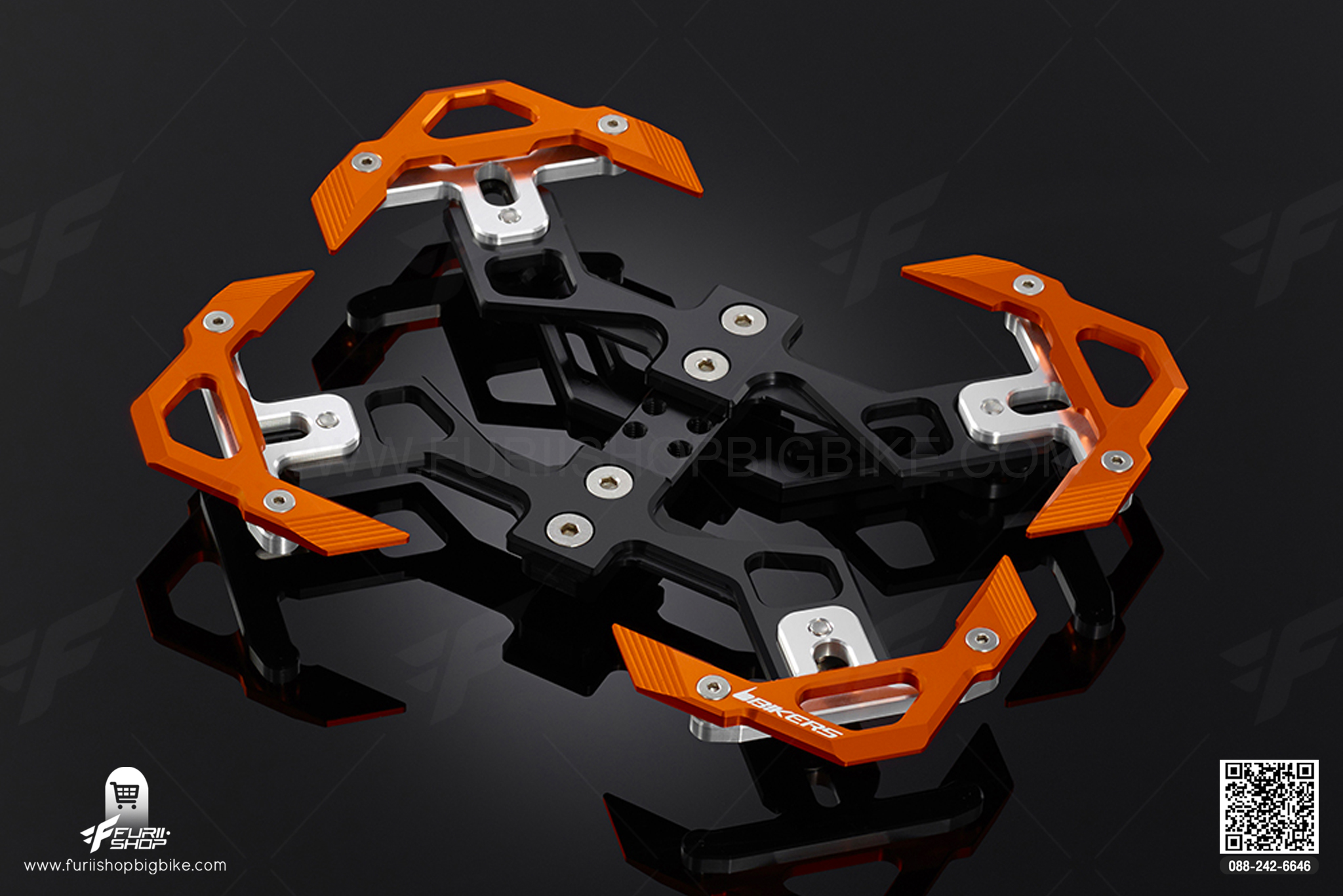 กรอบทะเบียน Premium Rear License Support Bikers Ninja650, Z650, Versys650 2015-2020