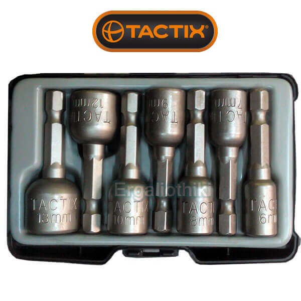 ชุดหัวลูกบล็อก แม่เหล็ก 418607 7ชิ้น พร้อมกล่อง TACTIX