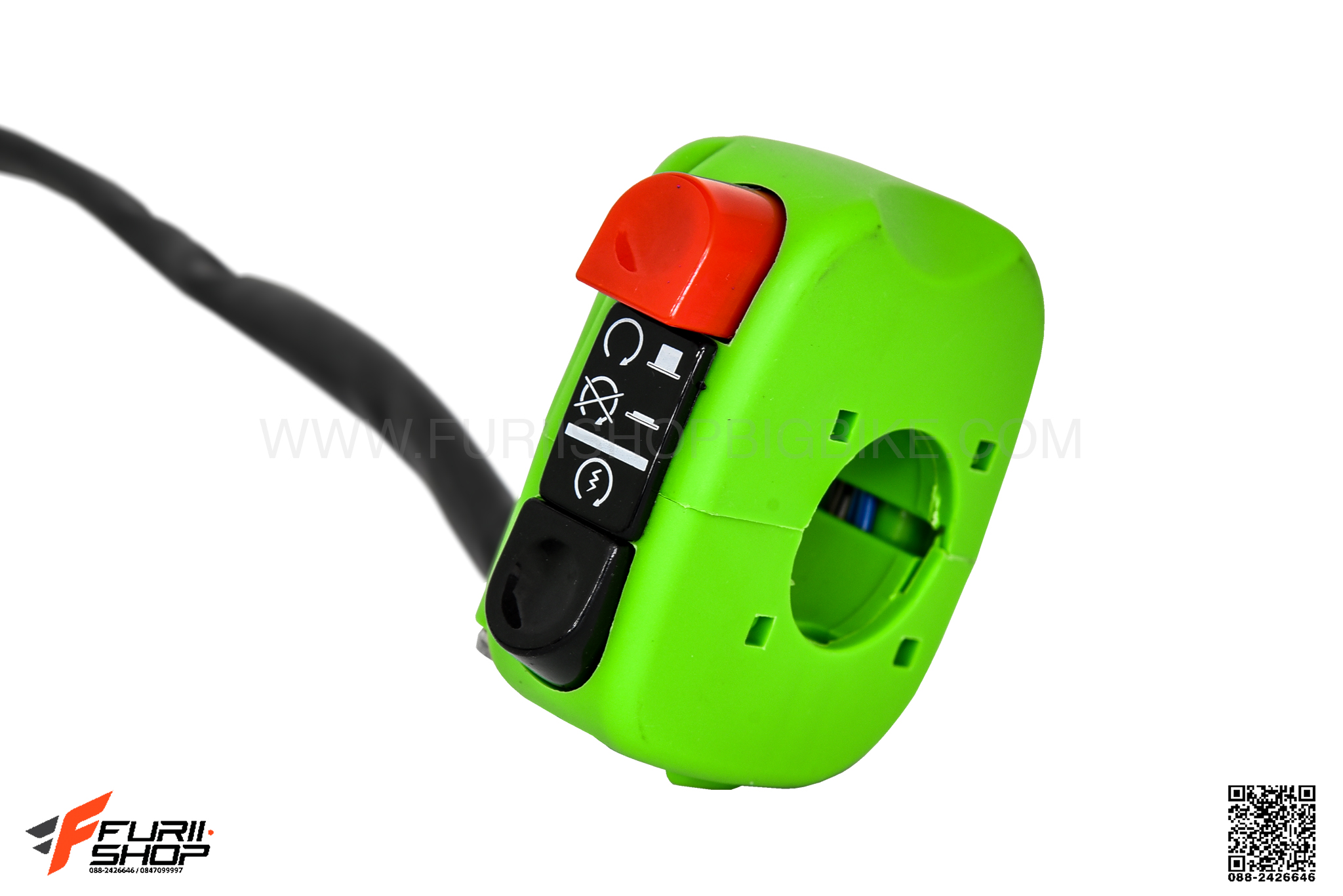 Switch off run Domino สีเขียว