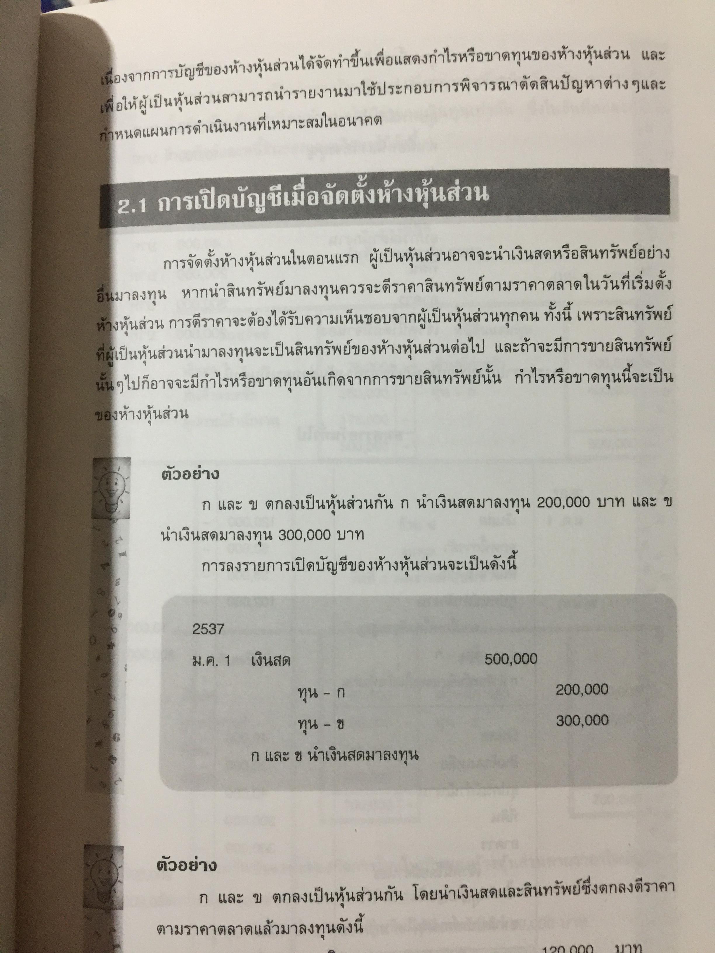 การบัญชี ห้างหุ้นส่วน และบริษัทจำกัด. ผู้เขียน ธานี หิรัญรัศมี 2 กก.