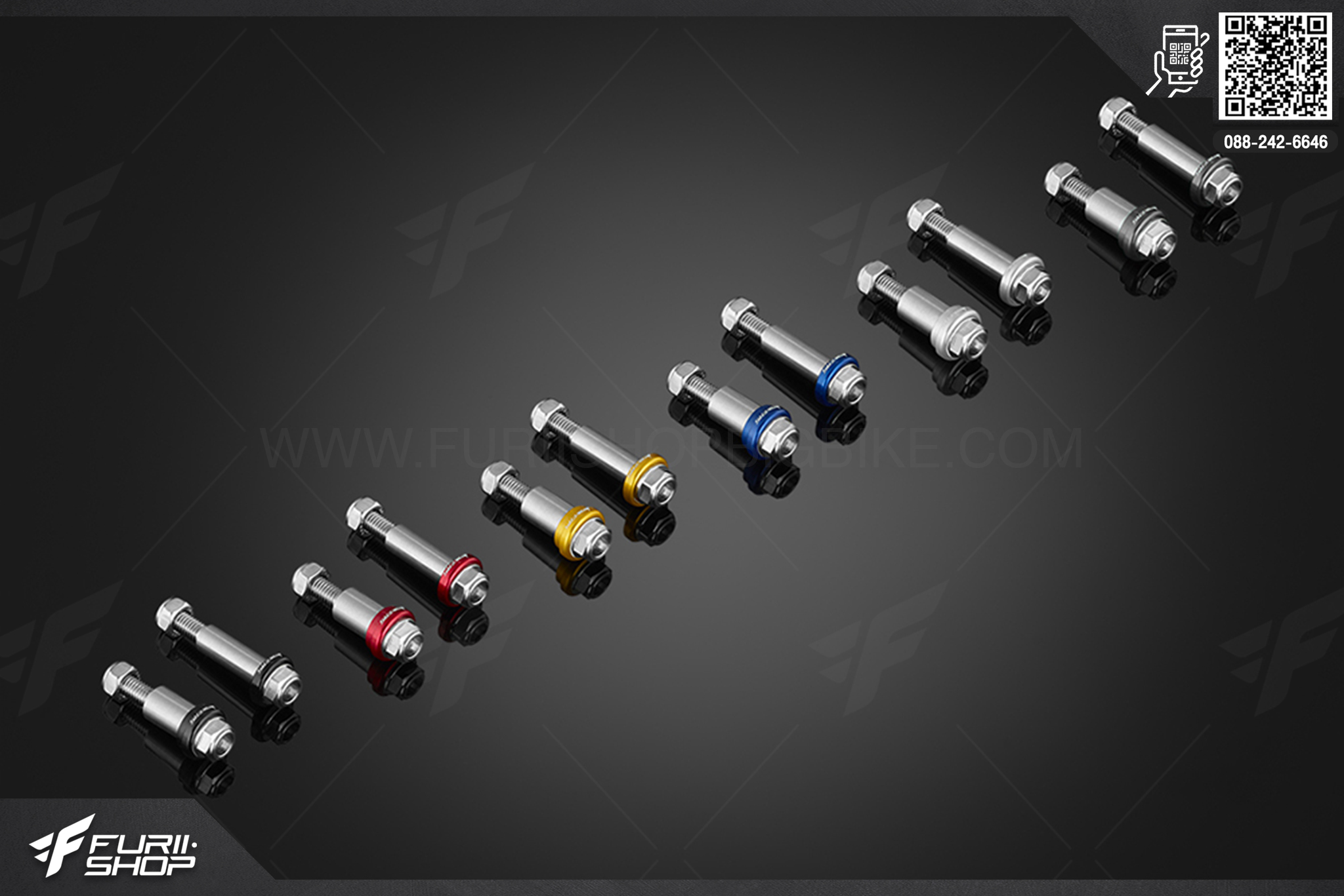 โบลท์สแตนเลสยึดมือเบรก-มือคลัทช์ (2 ตัว ) Bikers Honda CBR650R มือเบรค มือครัช
