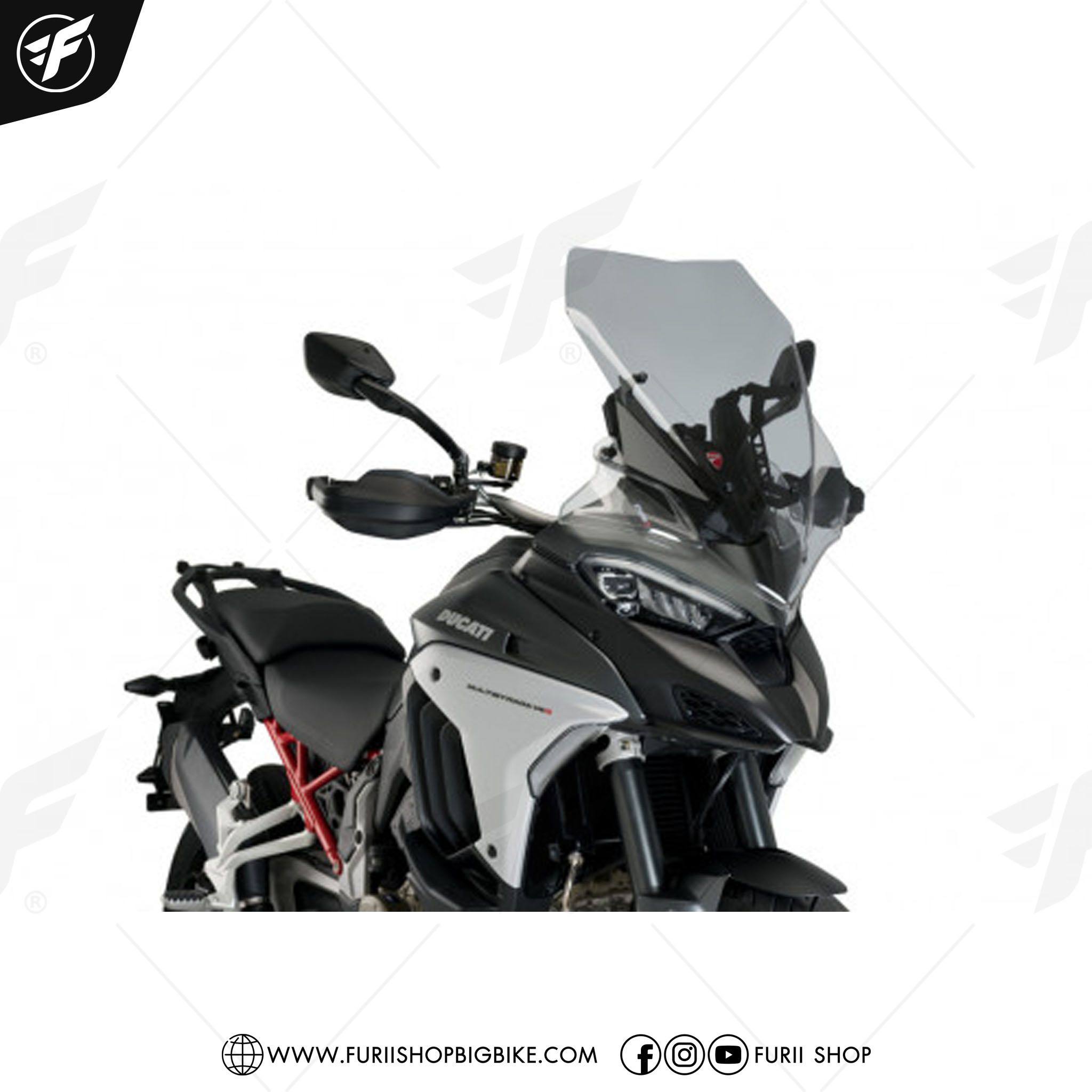 ชิวหน้า PUIG WINDSHIELD TOURING Smoke (ควันอ่อน) FOR Ducati Multistrada V4/V4S 2021-2022