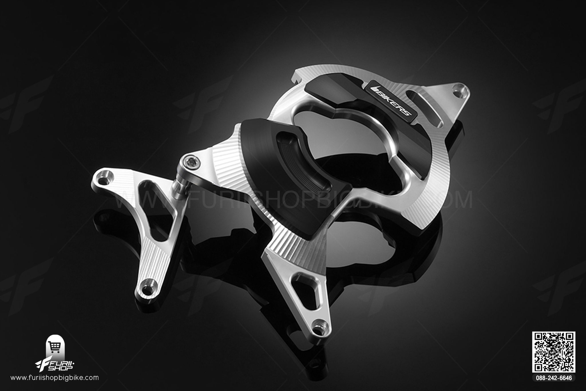 Engine Guard Set (Left) สีเงิน Ducati MONSTER795-796