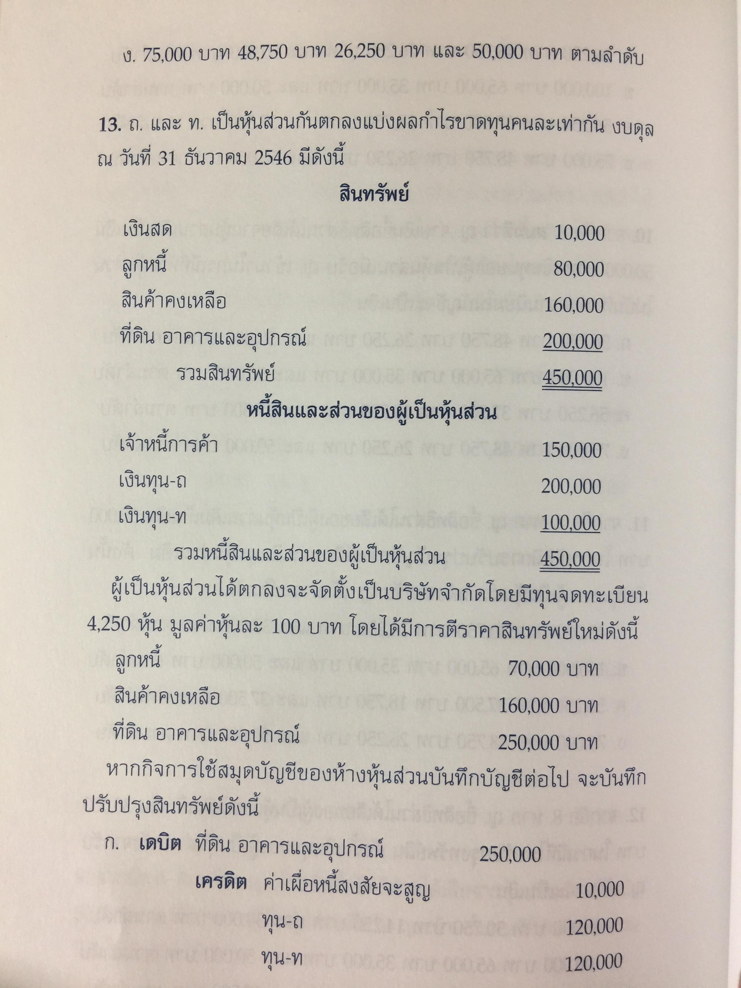 คู่มือสอบ. TAX AUDITORS TUTOR. การภาษีอากร และกฎหมายแพ่ง ผู้สอบบัญชีภาษีอากร การสอบบัญชี การบัญชี พร้อมแนวข้อสอบ 350 ข้อ. ผู้เขียน สมเดช โรจน์คุรีเสถียร และคณะ ฉบับแก้ไขปรับปรุง พิมพ์ครั้งที่ 10. 0 กก.