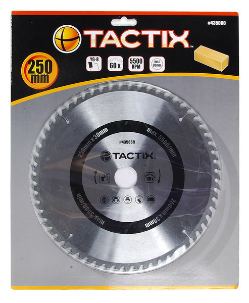 ใบเลื่อยวงเดือน 10"*60T 435060 TACTIX